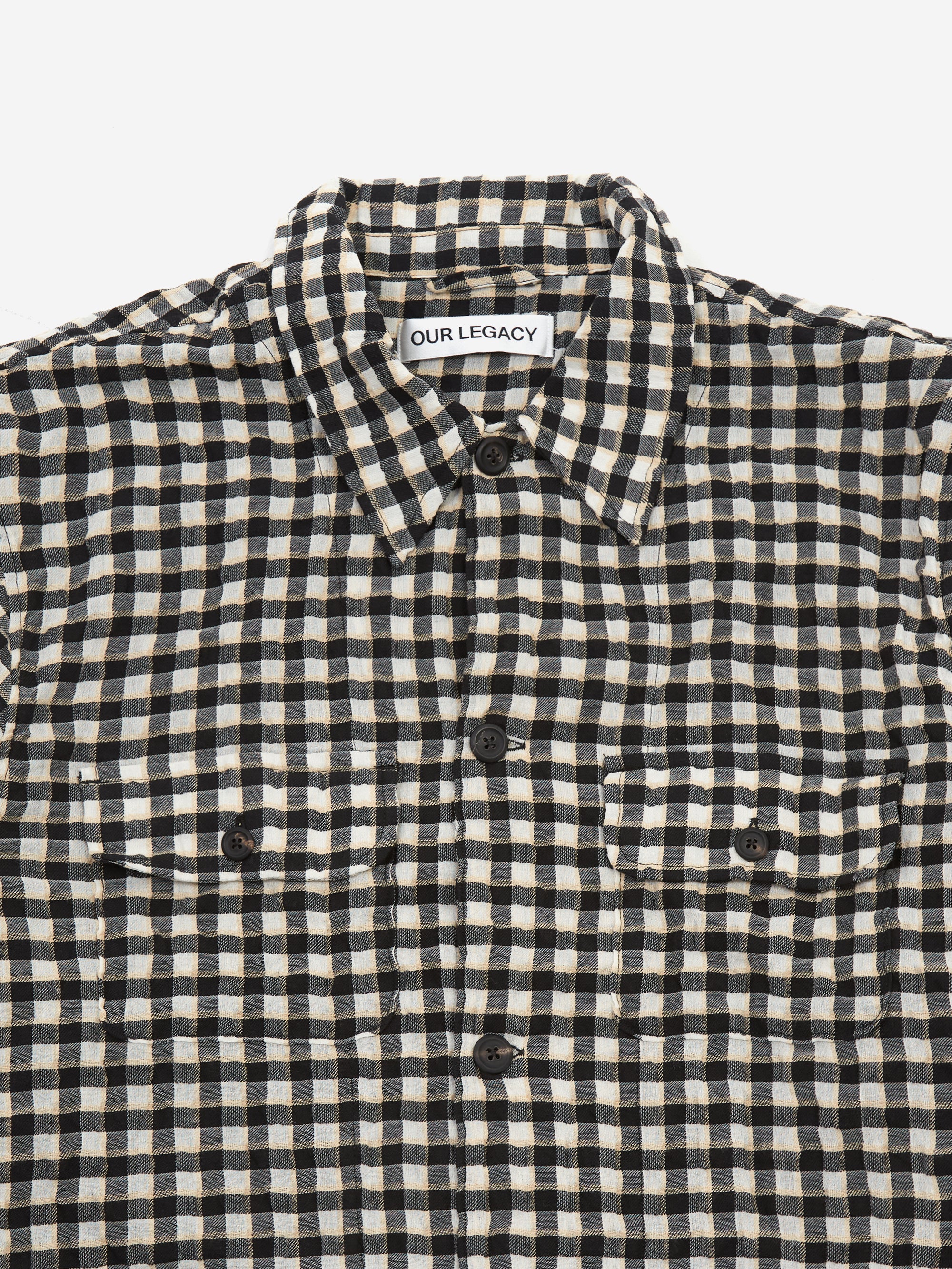 Our Legacy Coach Shirt - Wyoming Check Crube Seersucker