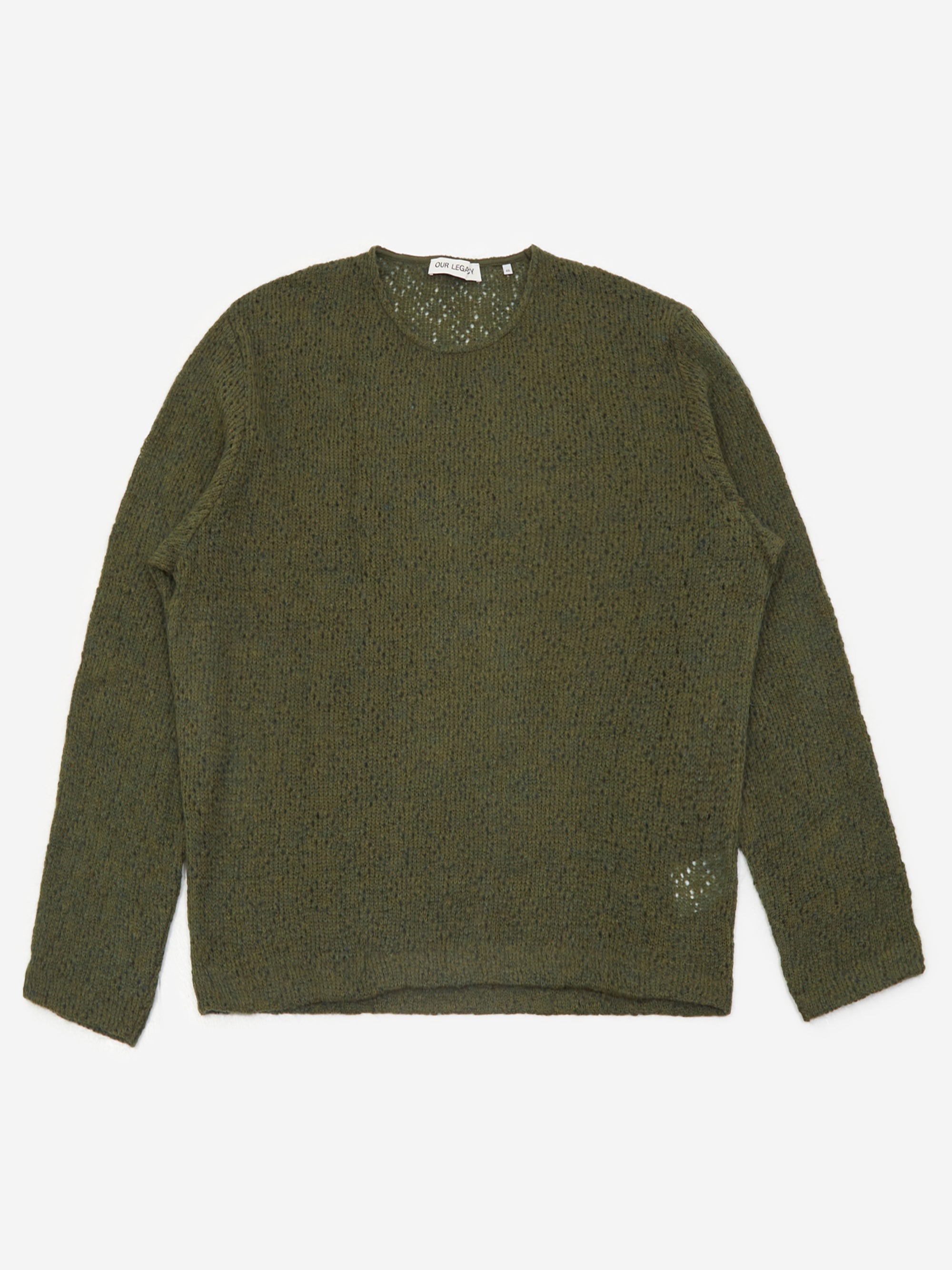 Our Legacy Double Lock U Neck - Moor Green Crochet – Goodhood