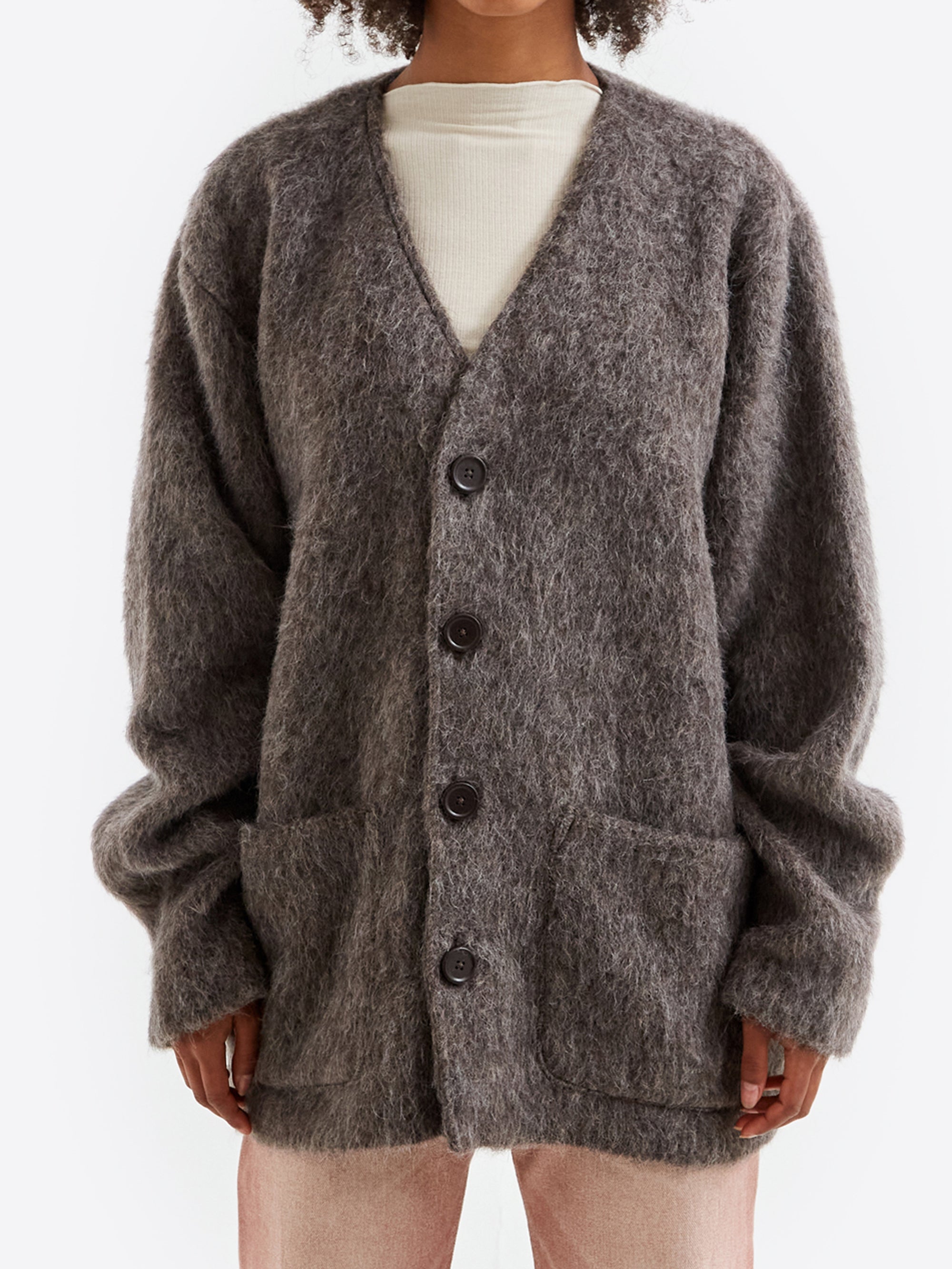 Our Legacy Cardigan W - Mole Grey Mohair – Goodhood