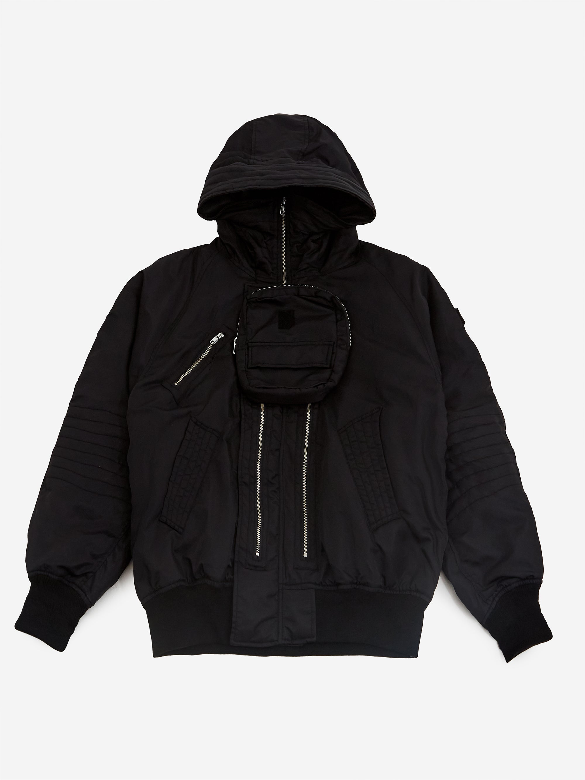 Phingerin Elevation Hooded Bomber - Black – Goodhood