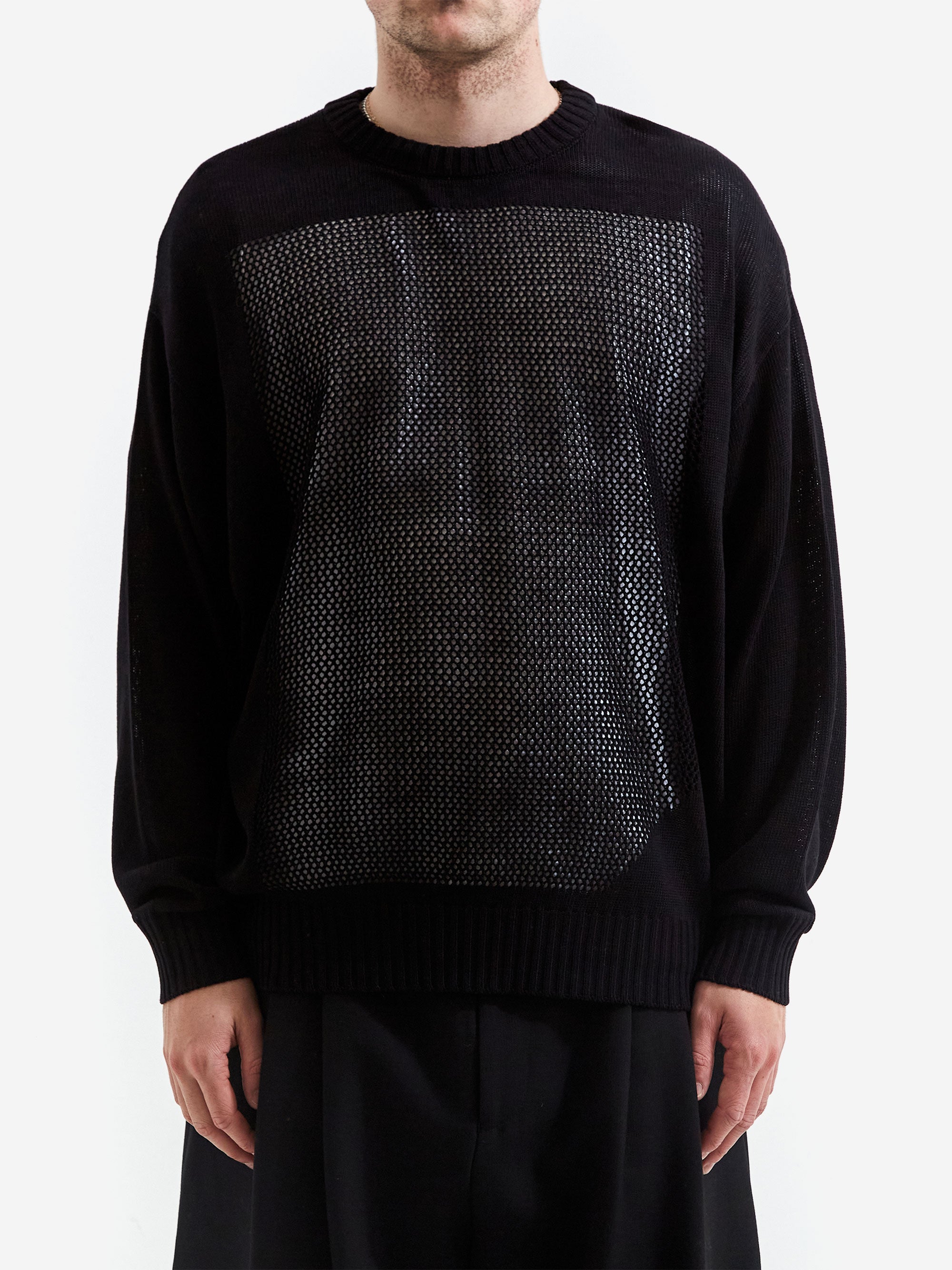 Phingerin Window Web Sweater - Black – Goodhood