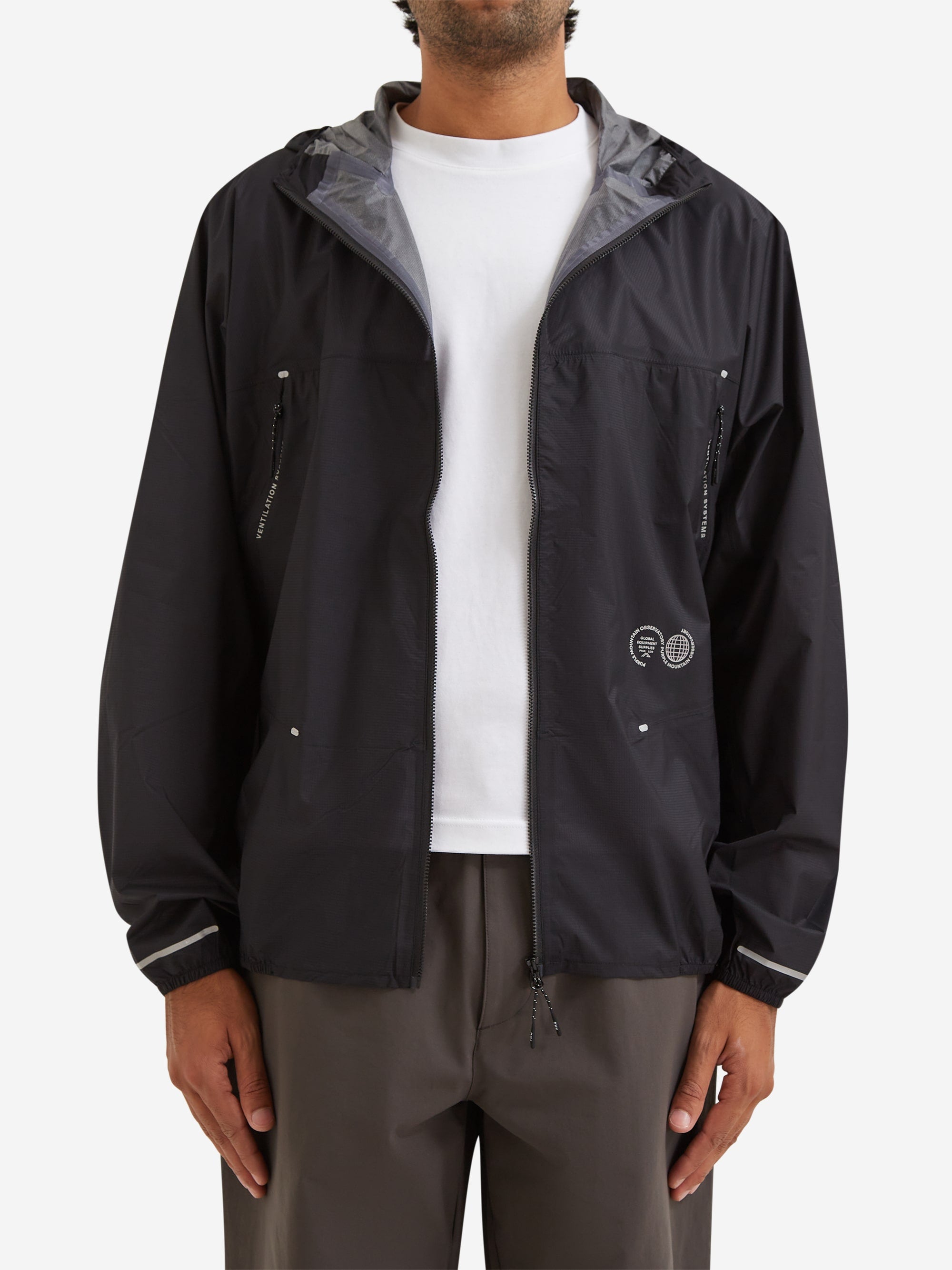 Purple Mountain Observatory Packaway Stinger Jacket - Black – Goodhood