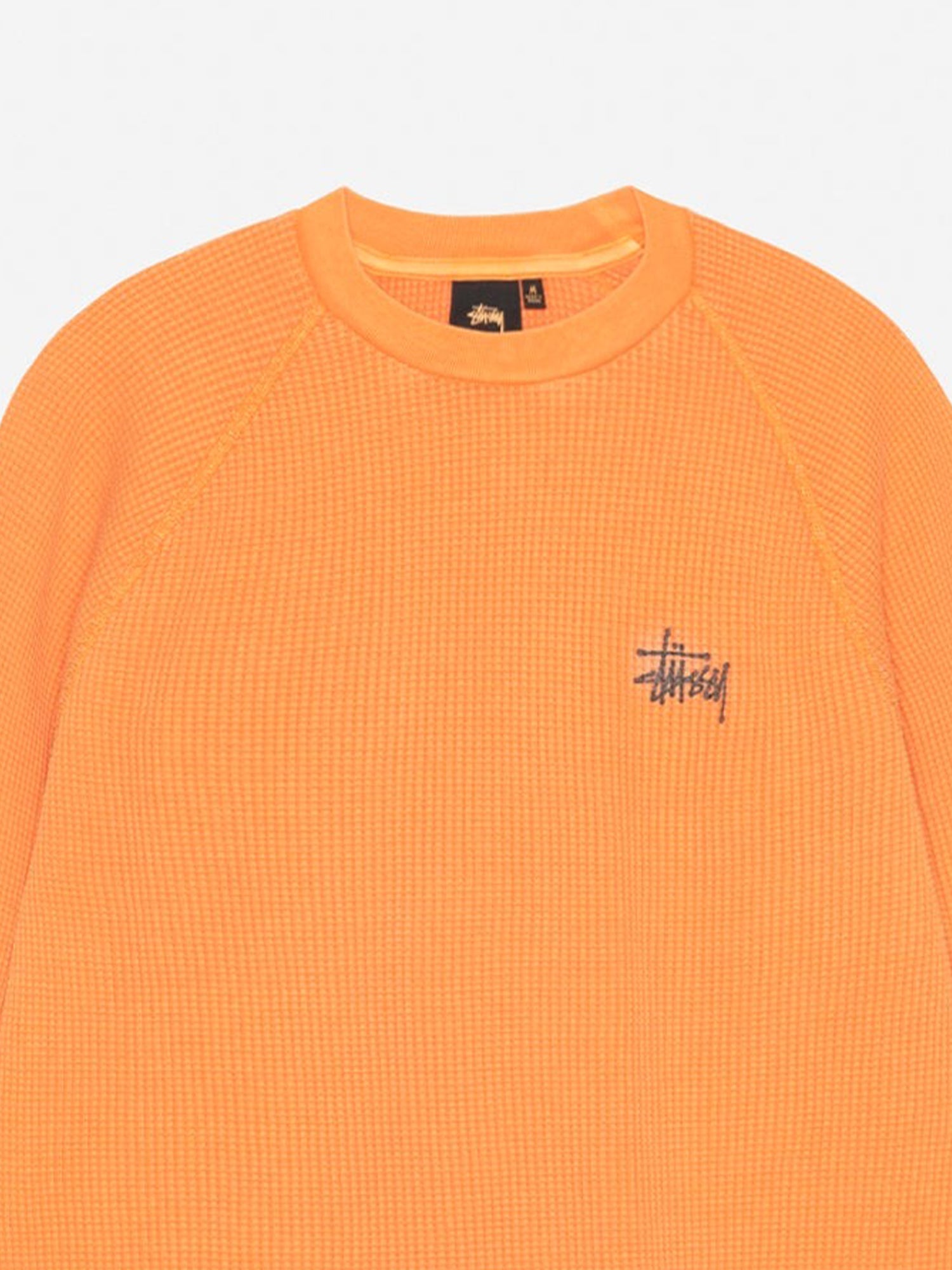 Stussy Raglan Thermal Basic Stock - Orange – Goodhood