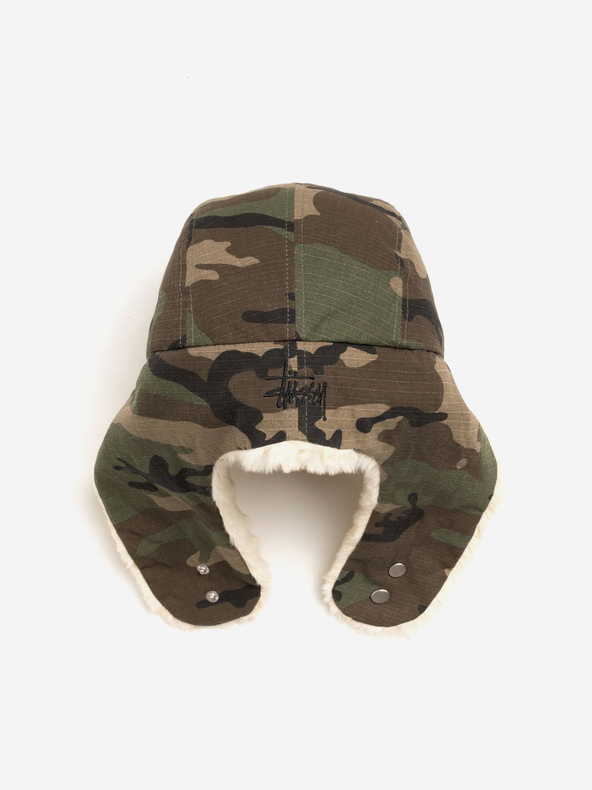 Stussy Trapper Cap W - Camo – Goodhood