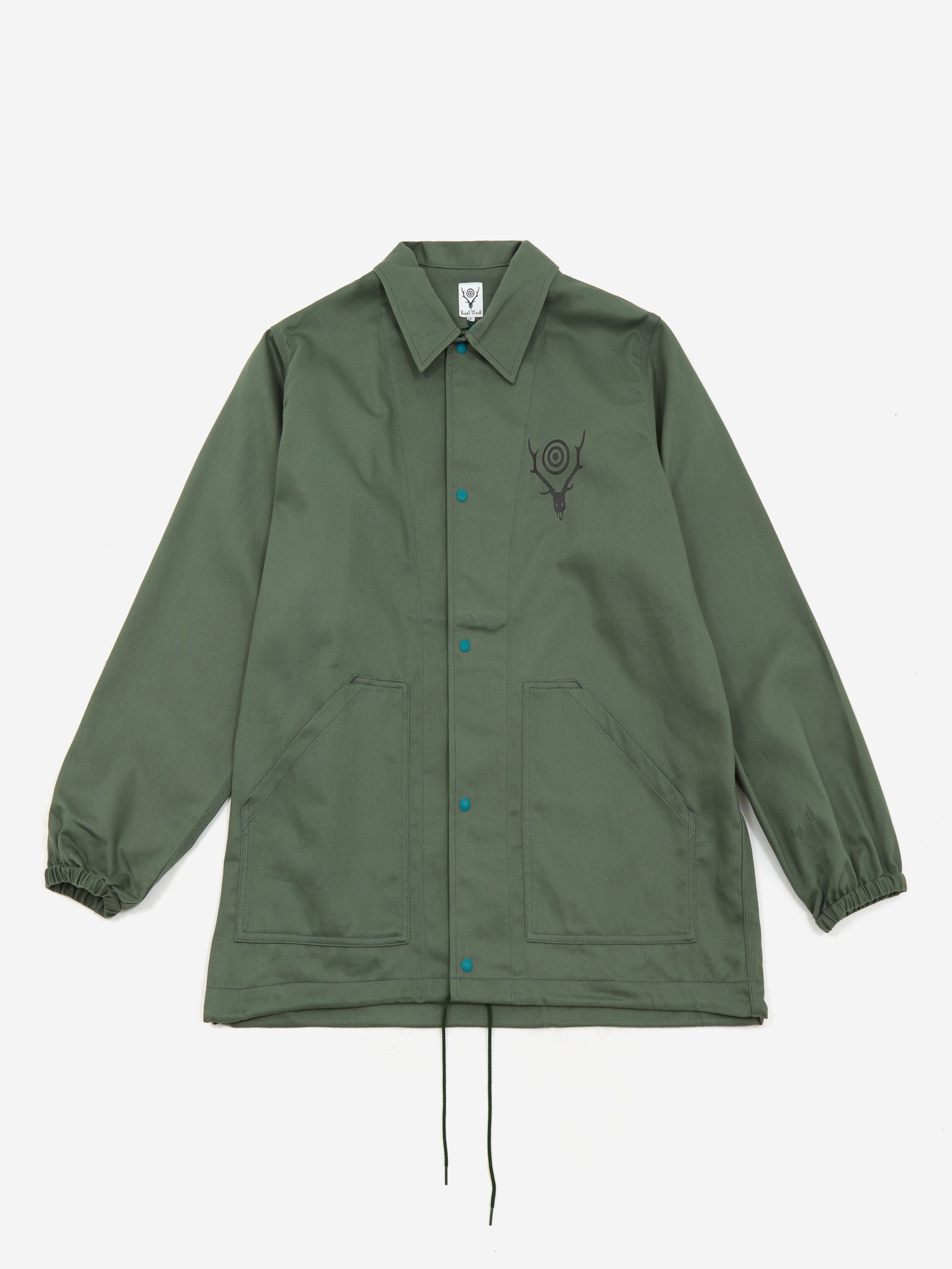 South2 West8 Coach Jacket - Moss Green