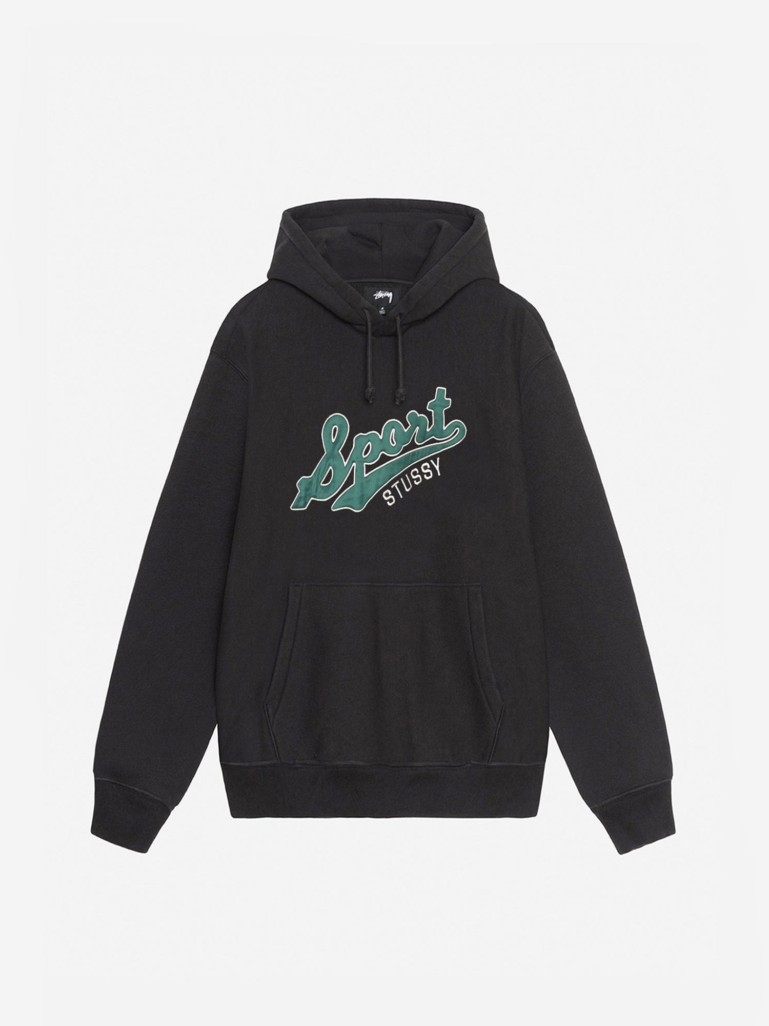 Vintage Stussy Dark Green Stussy Hoodie Stussy Satin Patch