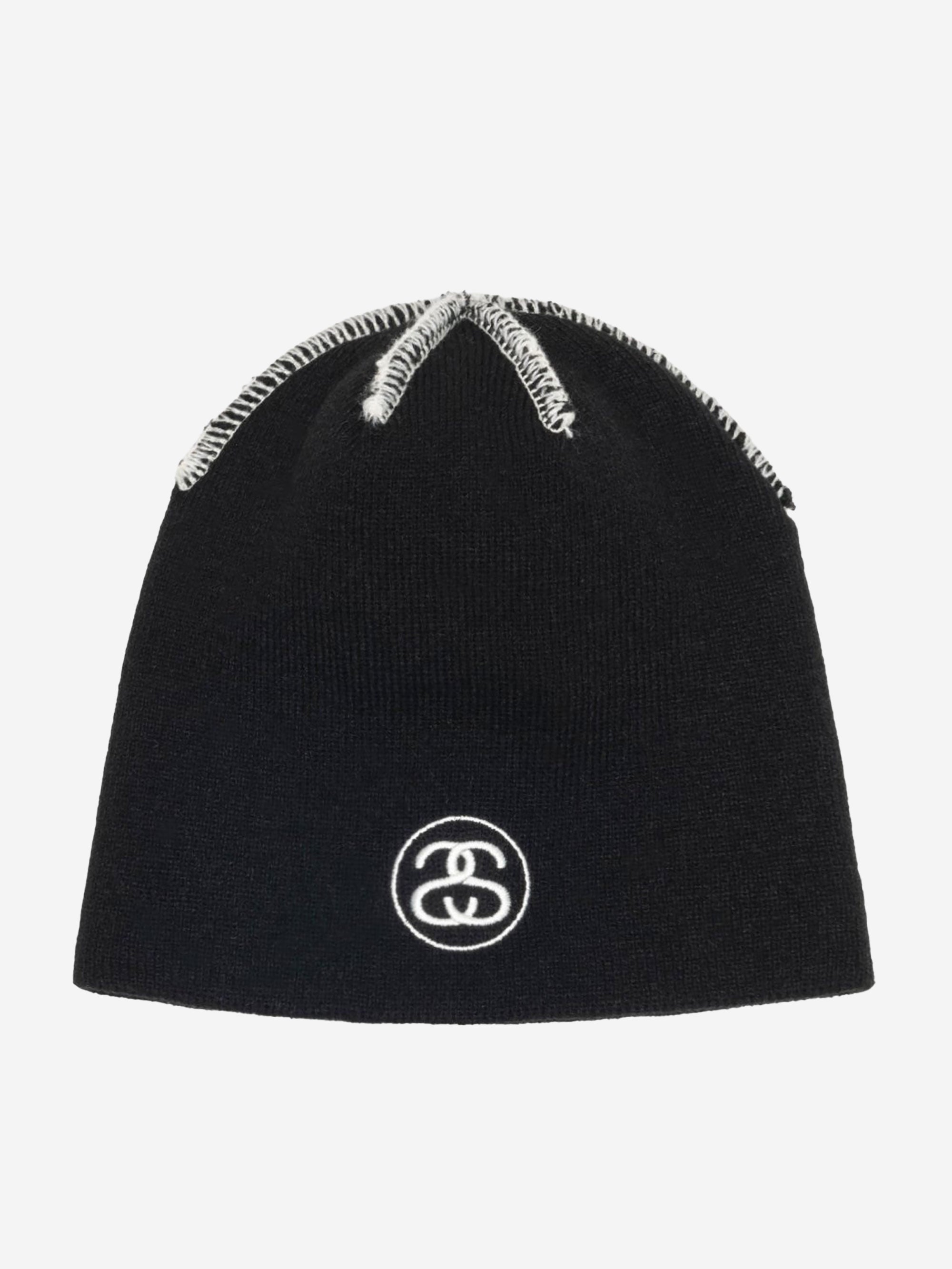 Stussy Skullcap Exposed Stitch Black – Goodhood