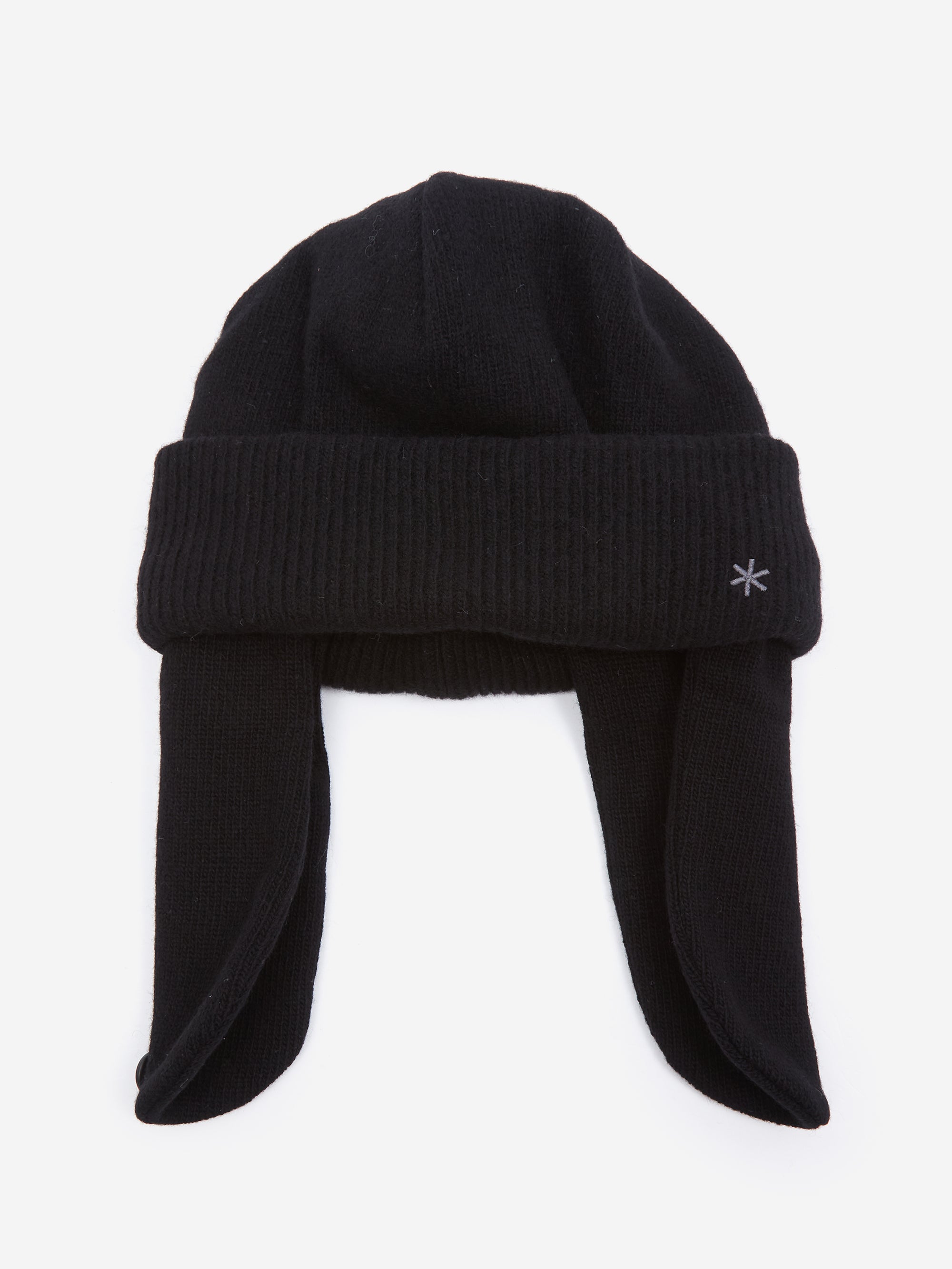 Snow Peak Knit Flight Cap - Black