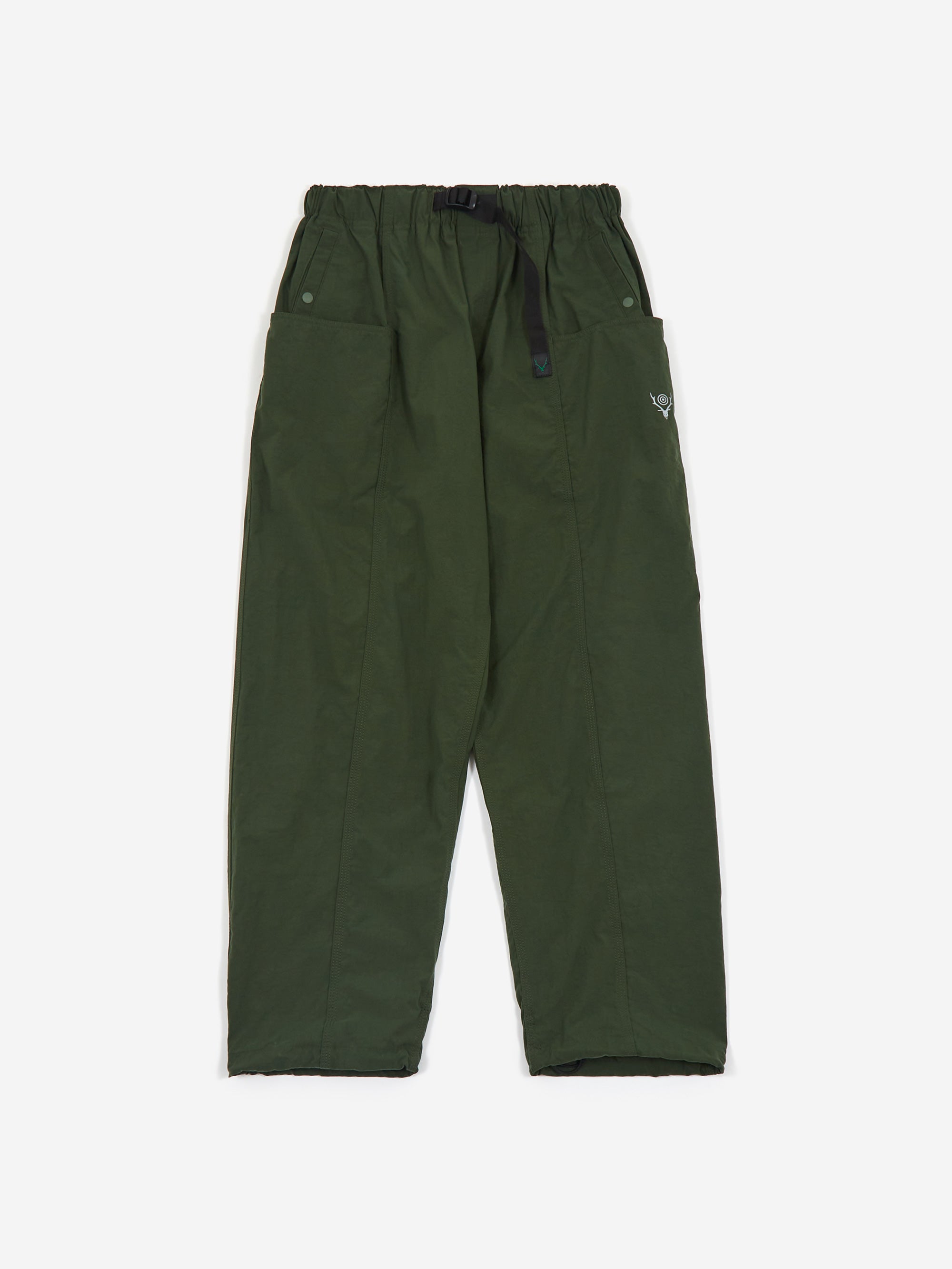 South2 West8 Belted C.S. Pant - Nylon Oxford - Green – Goodhood