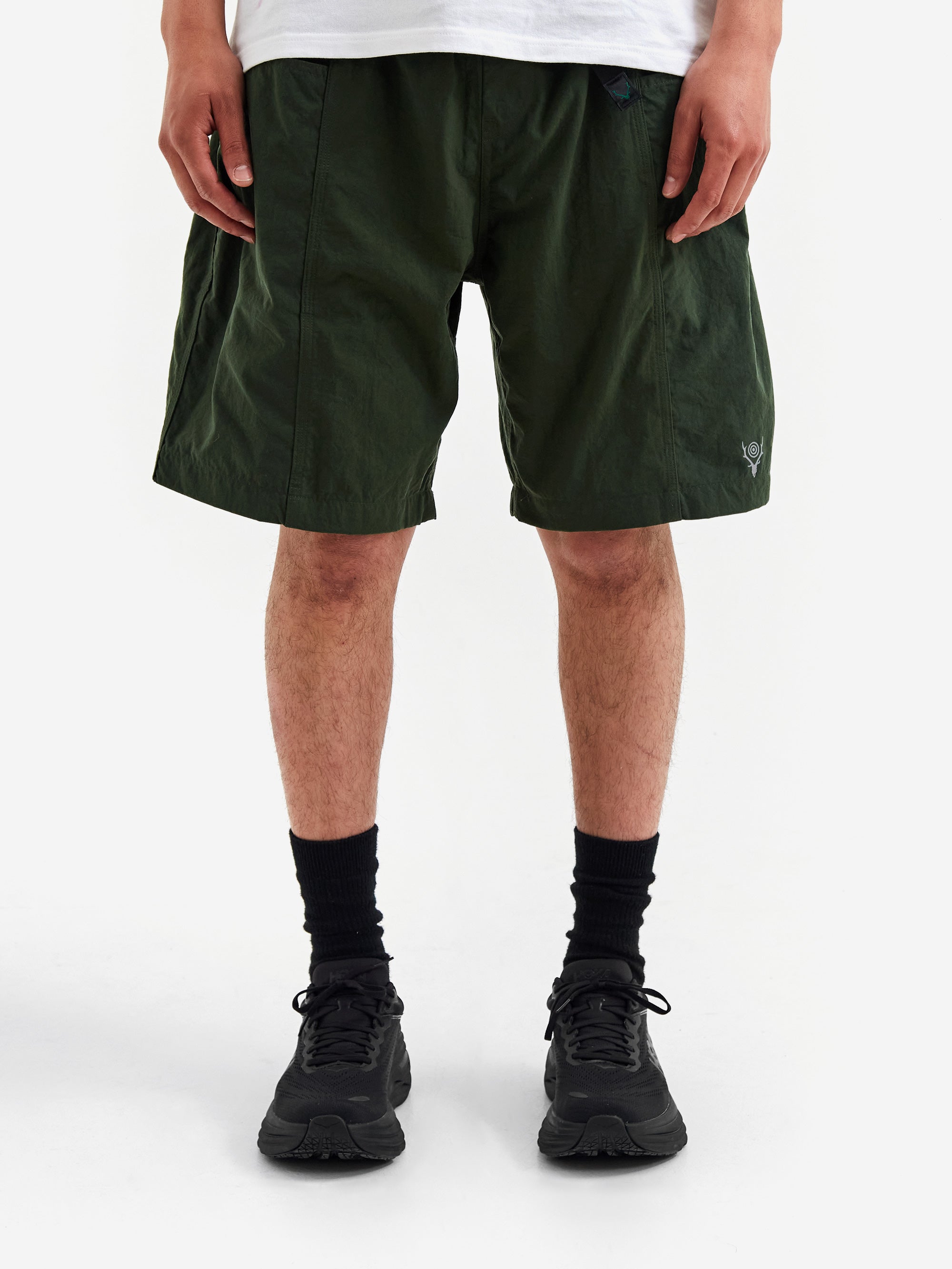 South2 West8 Belted C.S. Short - Nylon Oxford - Green – Goodhood