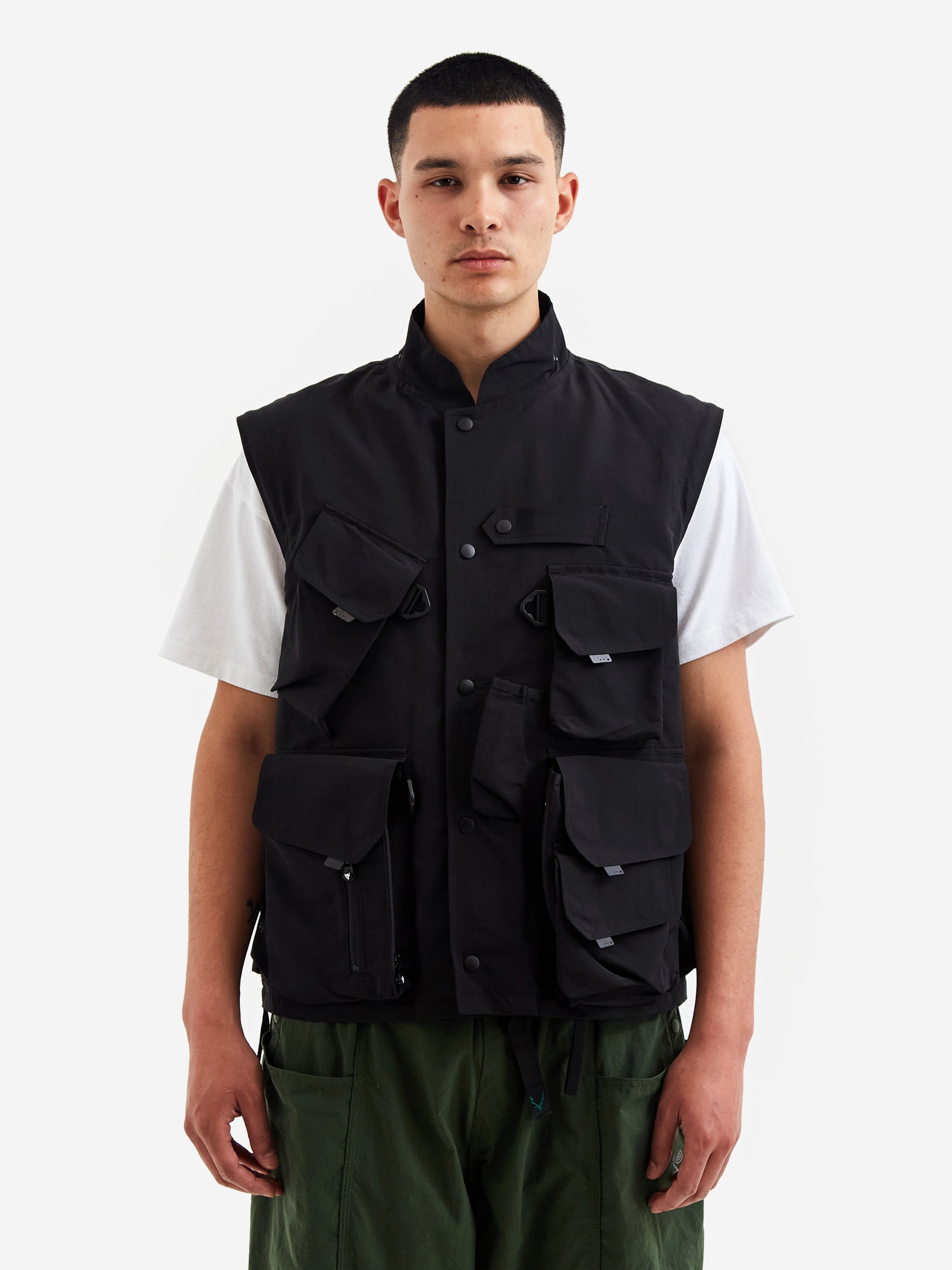South2 West8 Tenkara Trout Parka - C/N Grosgrain - Black – Goodhood
