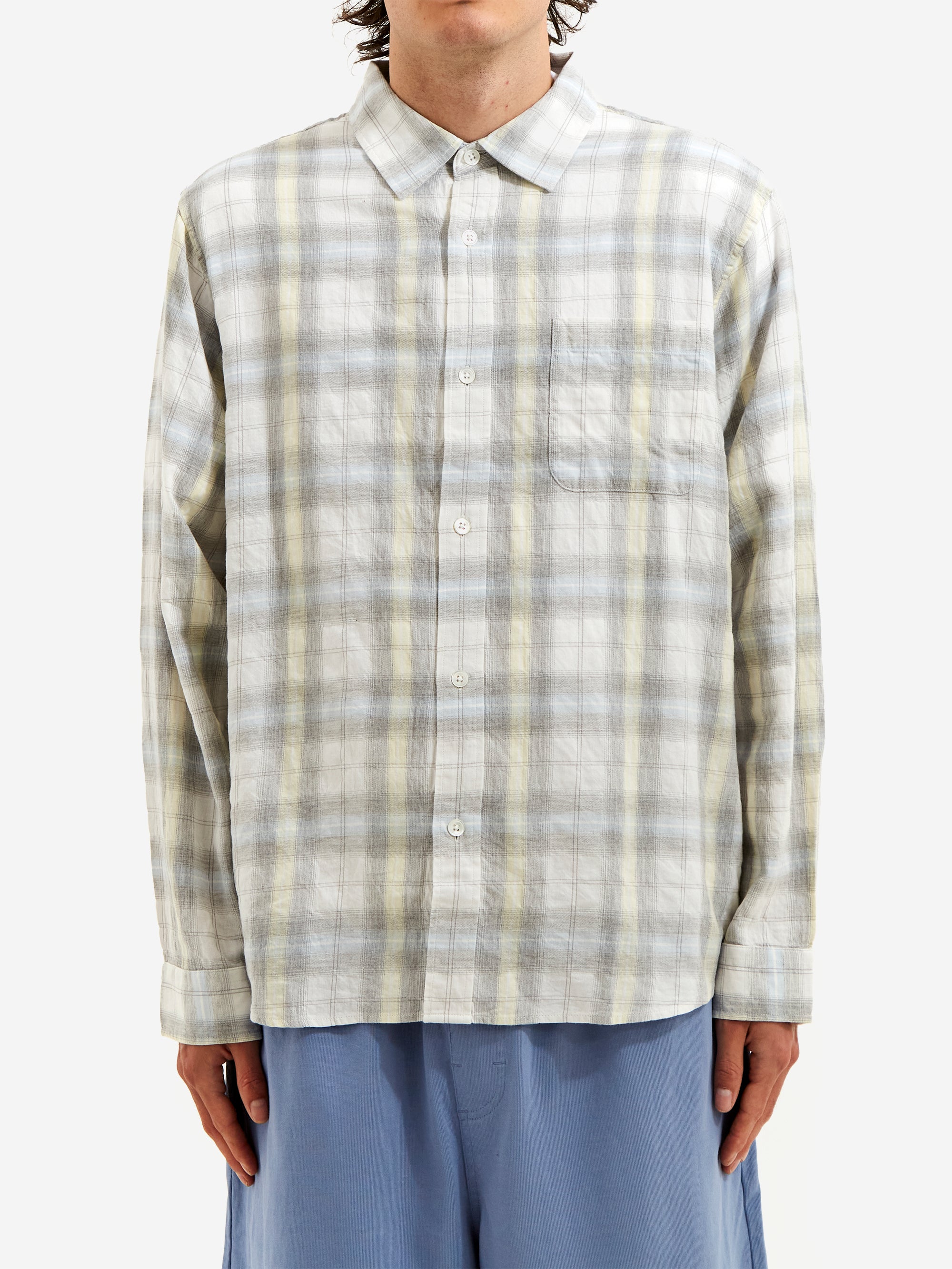 トップス stussy 25SS beach plaid shirts STUSSY ステューシー シャツ 長袖 メンズ Beach Plaid ( stussy