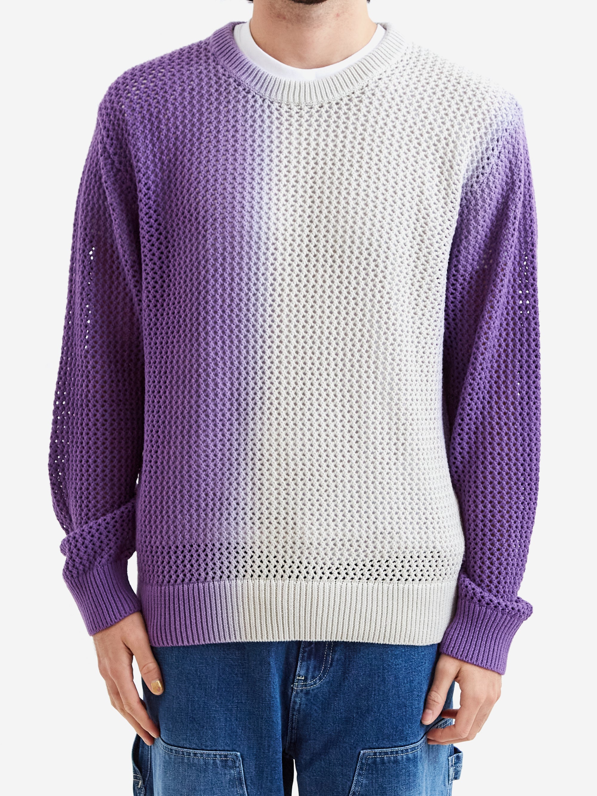 Stussy Dyed Loose Gauge Sweater - Purple – Goodhood