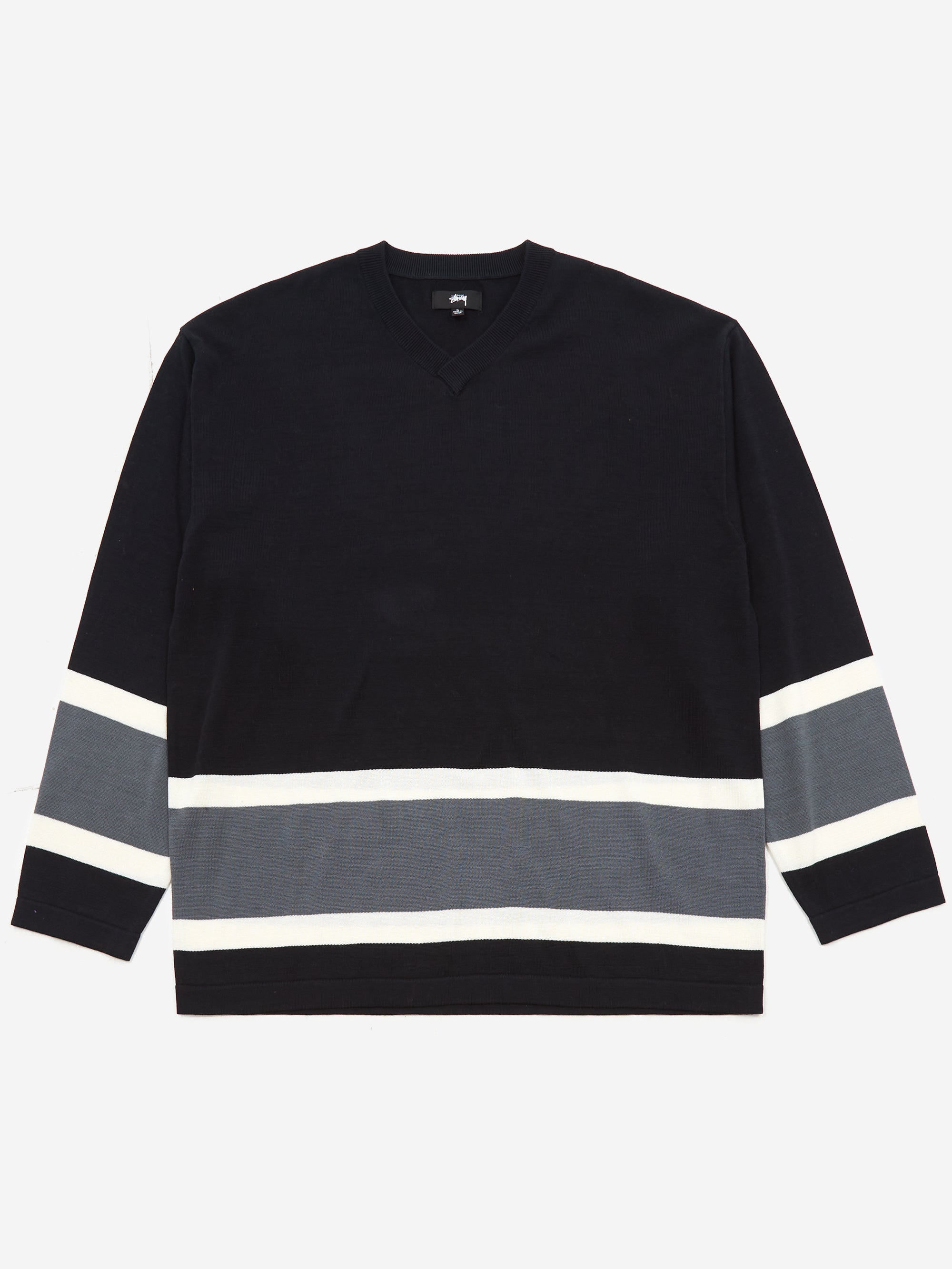Stussy Hockey Sweater - Black – Goodhood