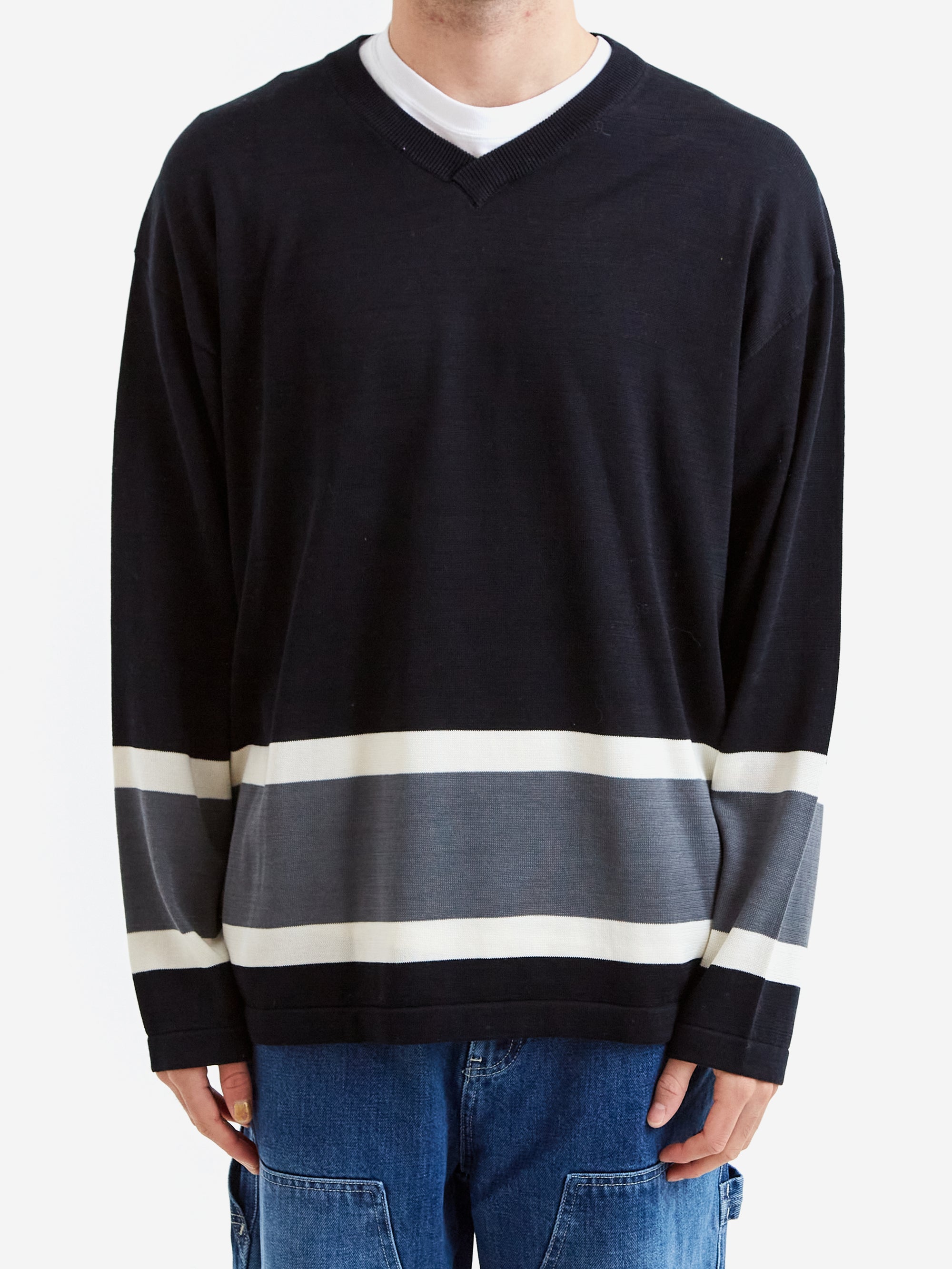 Stussy Hockey Sweater - Black