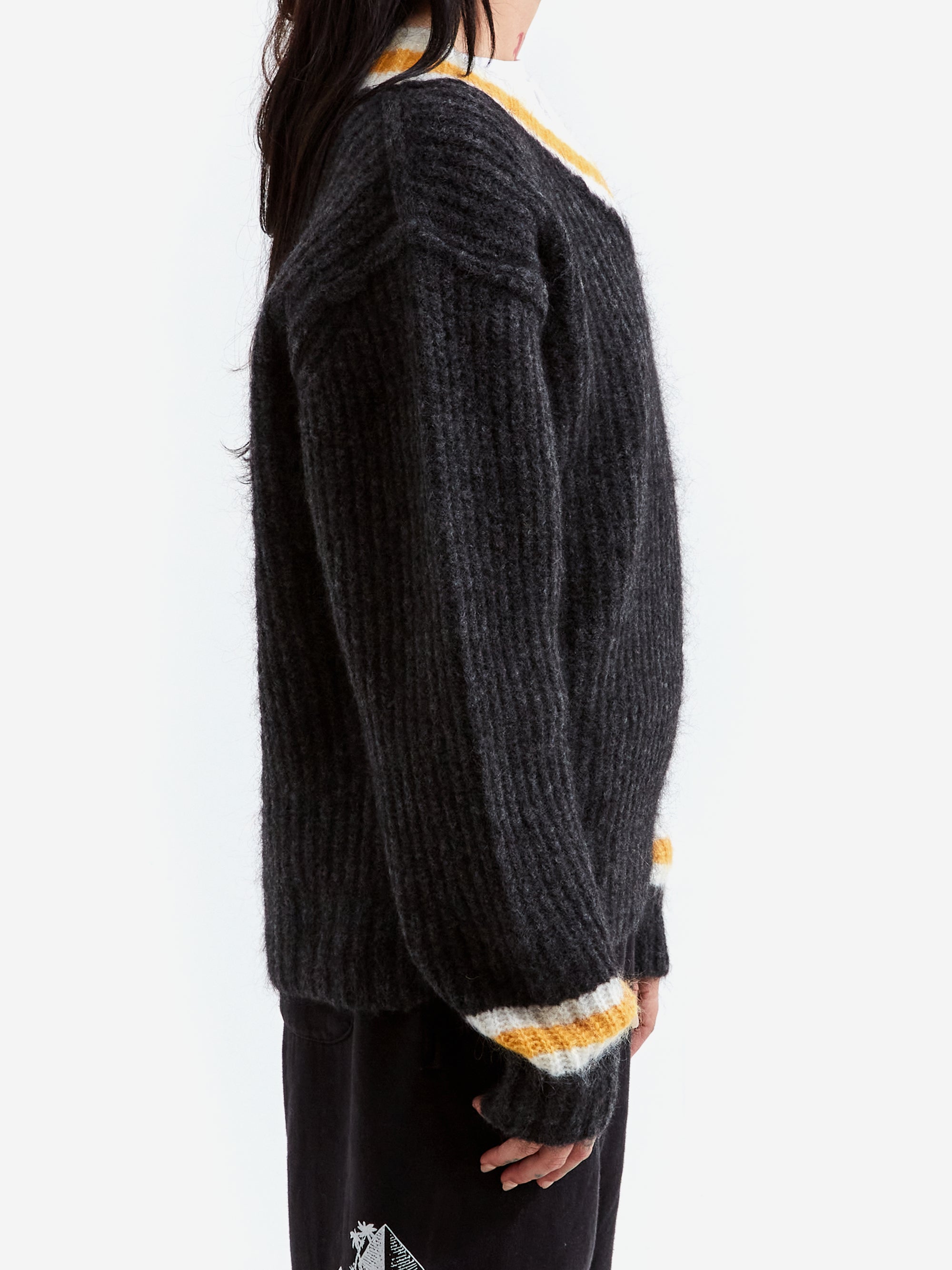 Stussy Mohair Tennis Sweater W - Charcoal – Goodhood