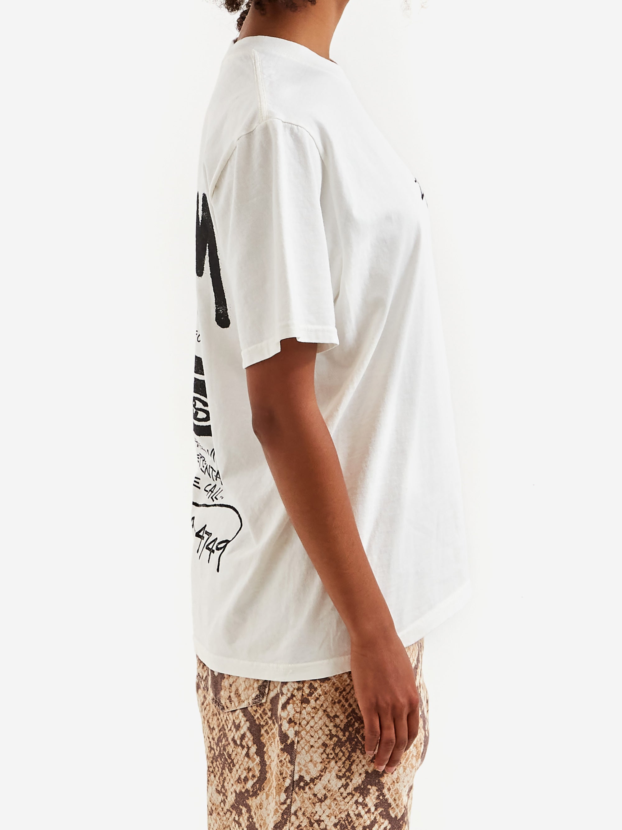 Stussy Old Phone Pigment Dyed Tee W - Natural