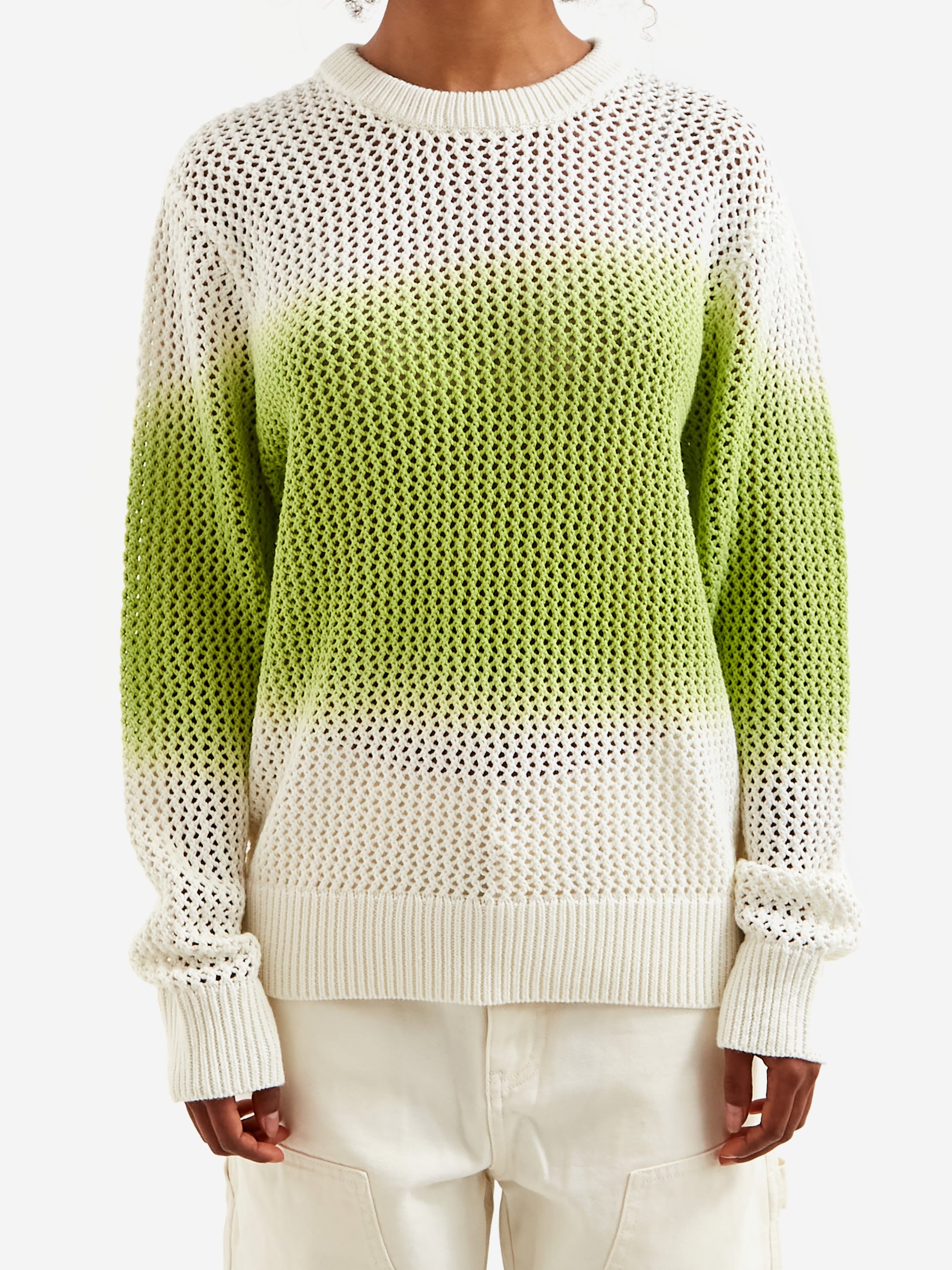 Stussy Pigment Dyed Loose Gauge Sweater W - Bright Green – Goodhood