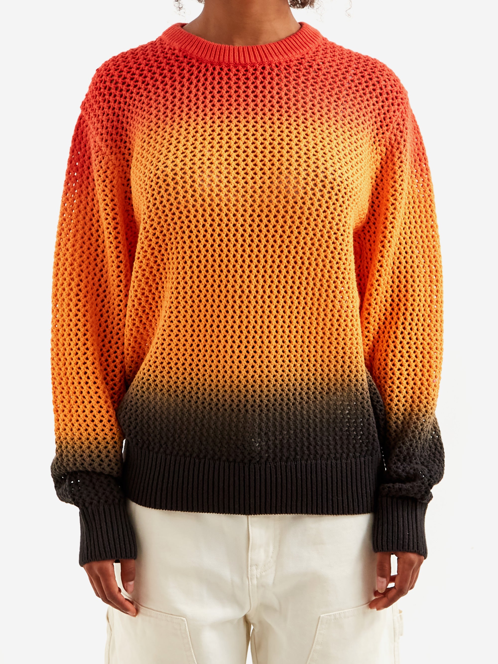 Stussy Pigment Dyed Loose Gauge Sweater W - Lava