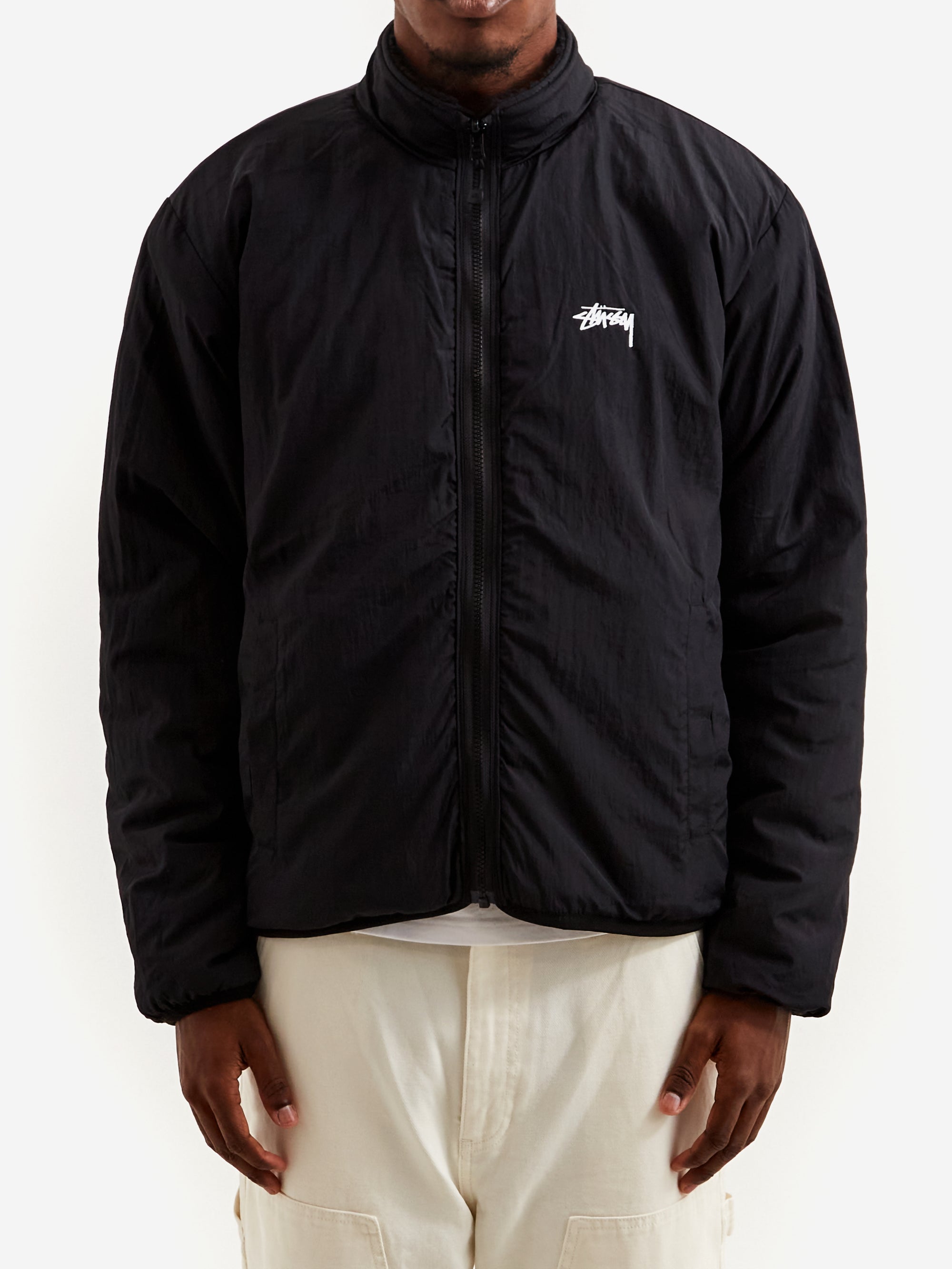 Stussy Sherpa Reversible Jacket - Lava – Goodhood
