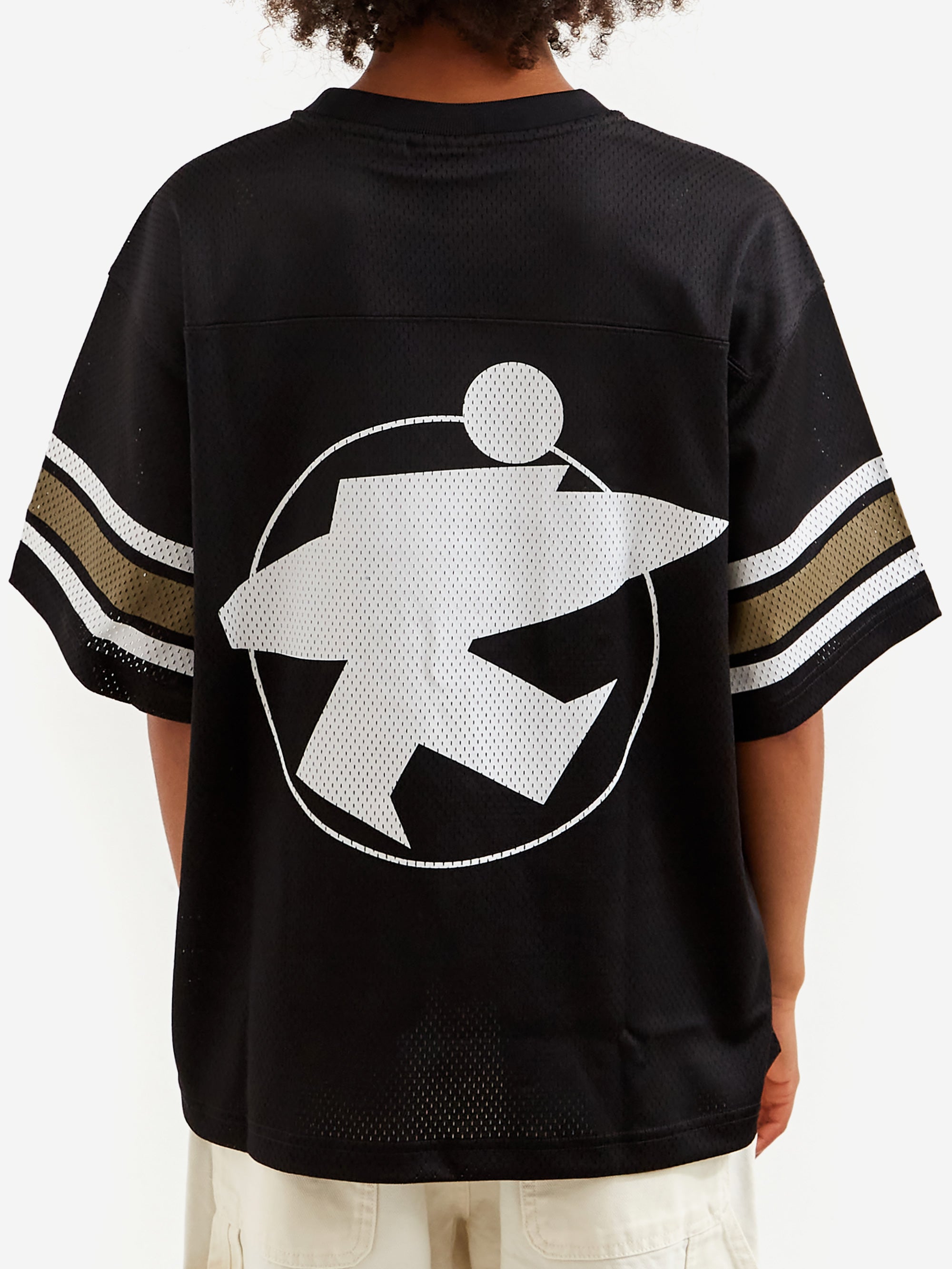 Stussy Surfman Mesh Football Jersey W - Black