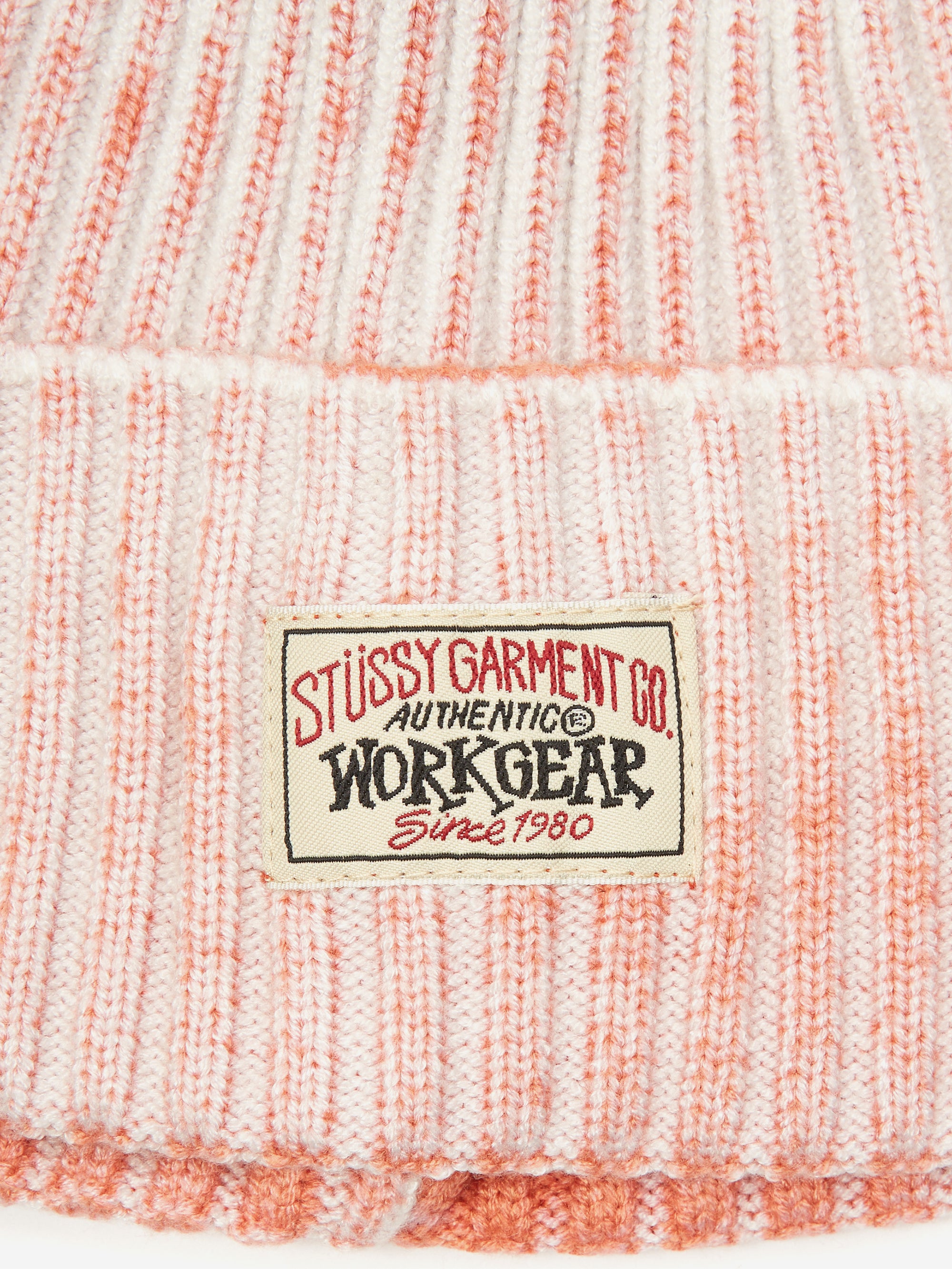 Stussy Workgear Spray Cuff Beanie - Orange