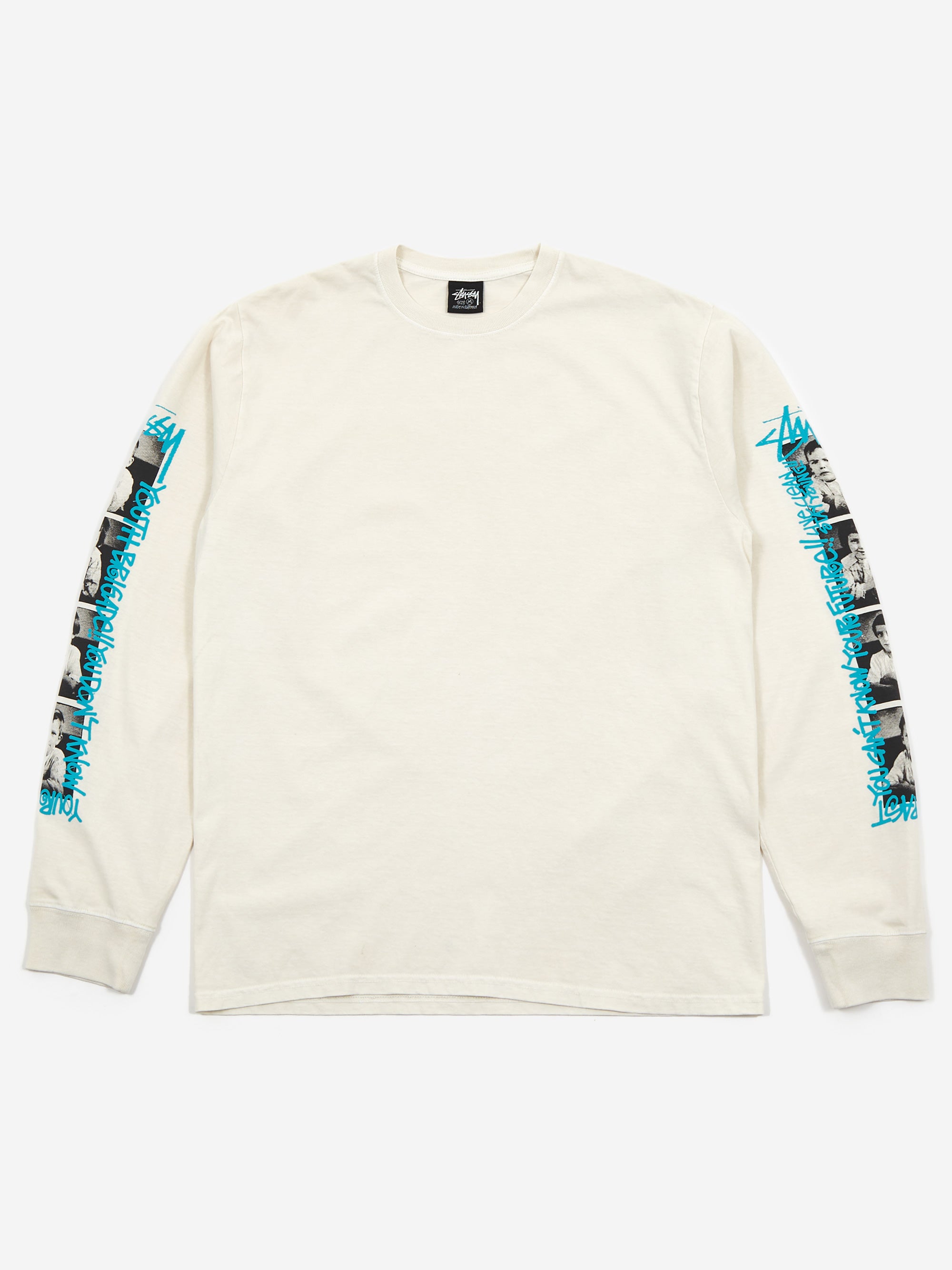 Stussy Youth Brigade Pig. Dyed Long Sleeve T-Shirt - Natural