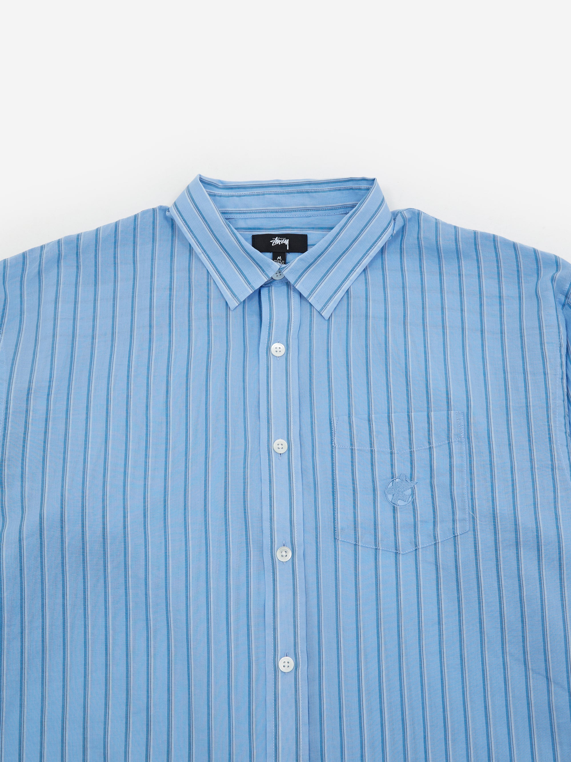 Stussy Light Weight Classic Shirt - Blue Stripe – Goodhood