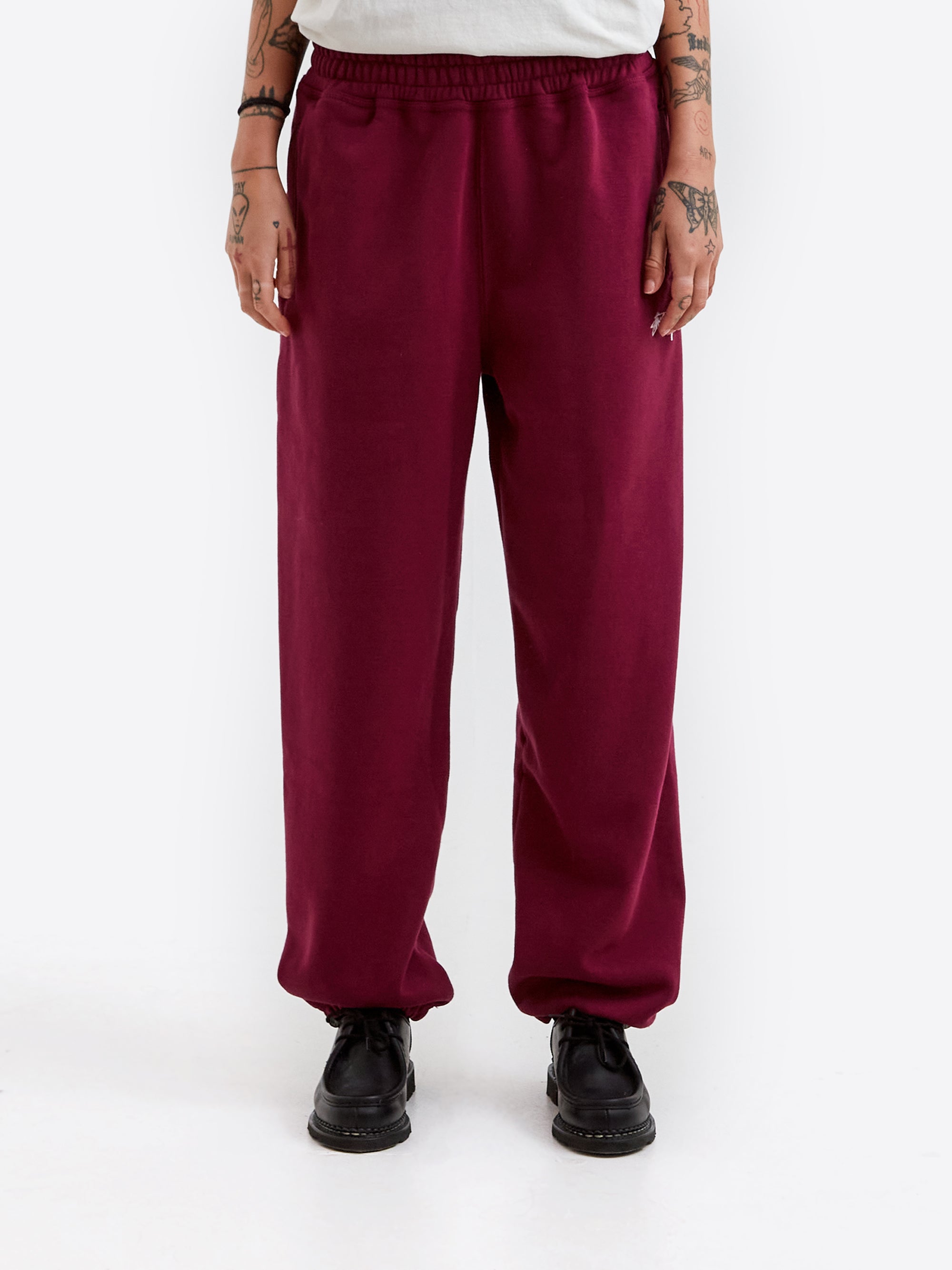 Stussy Stock Logo Pant Burgundy – Goodhood - Main Image