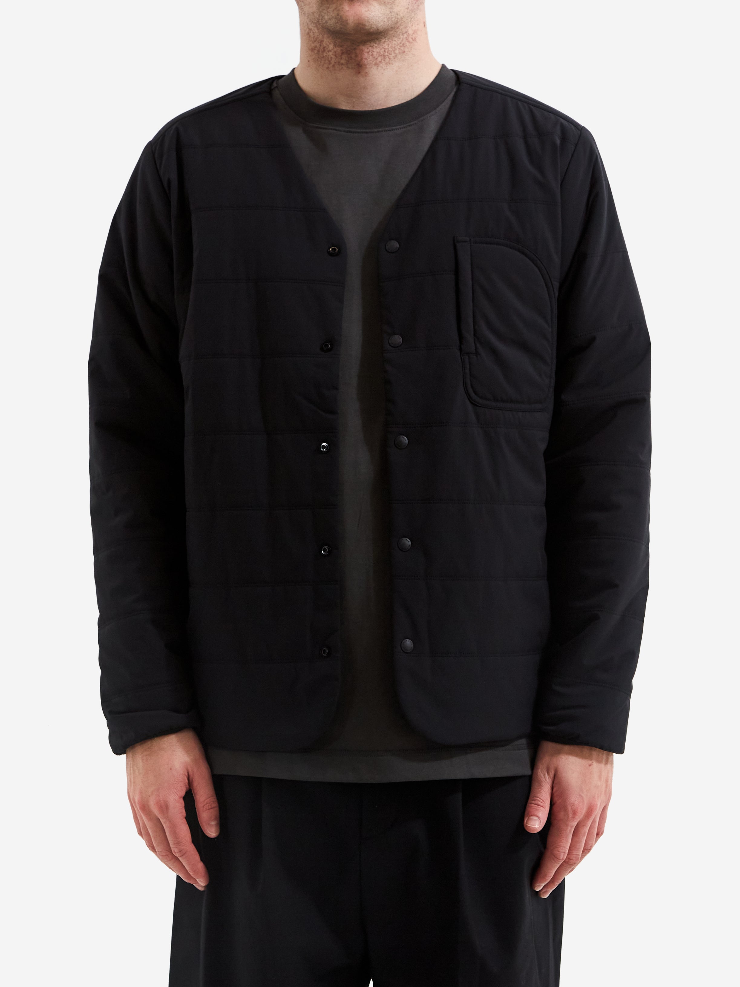Snow Peak Flexible Insulated Cardigan - Black – Goodhood