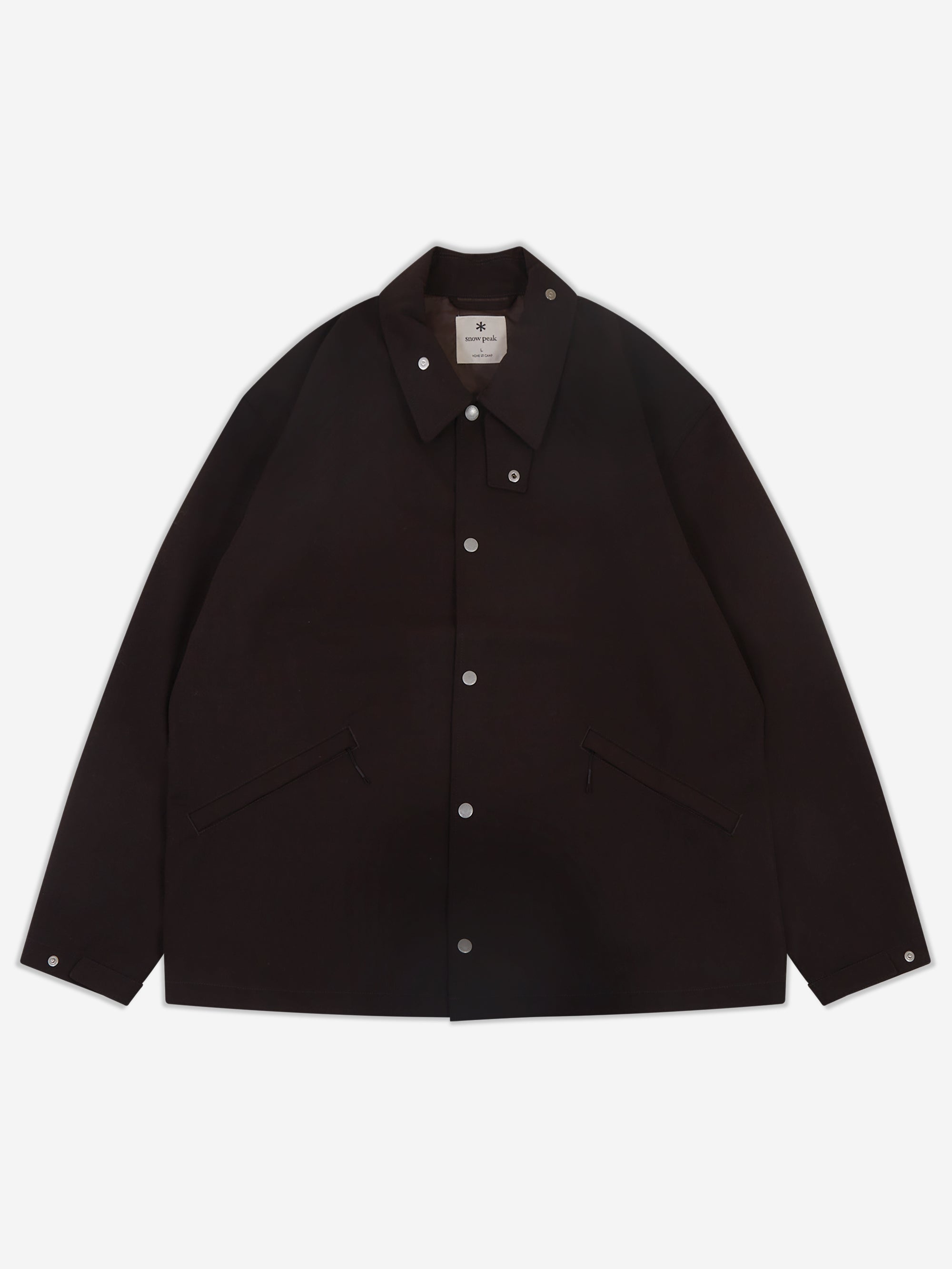 Snow Peak Hybrid Wool Coach Jacket - Dark Brown – Goodhood