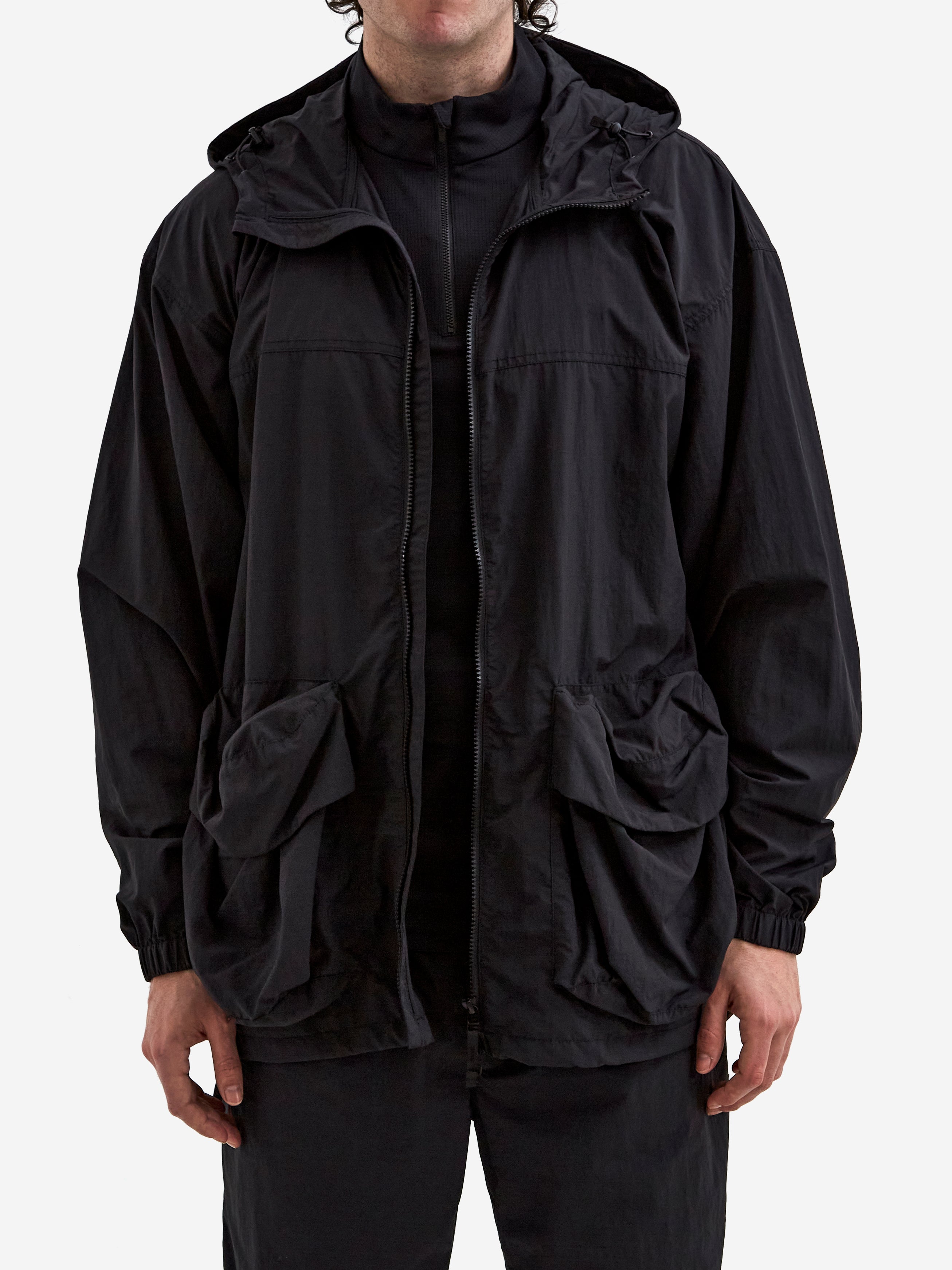 Snow Peak Nylon Tussah Jacket - Black – Goodhood
