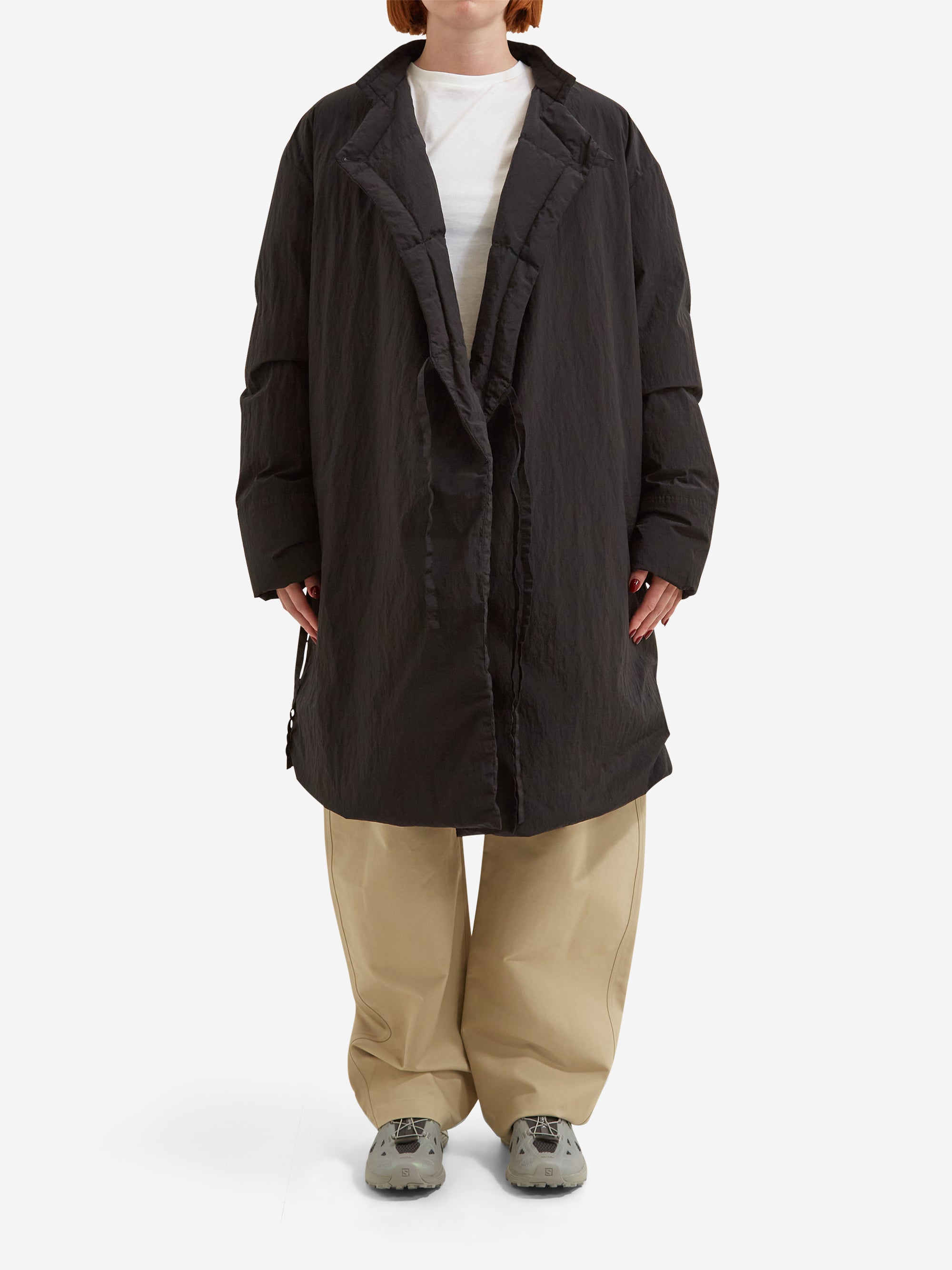 Snow Peak Garment Dyed Down Coat - Black – Goodhood