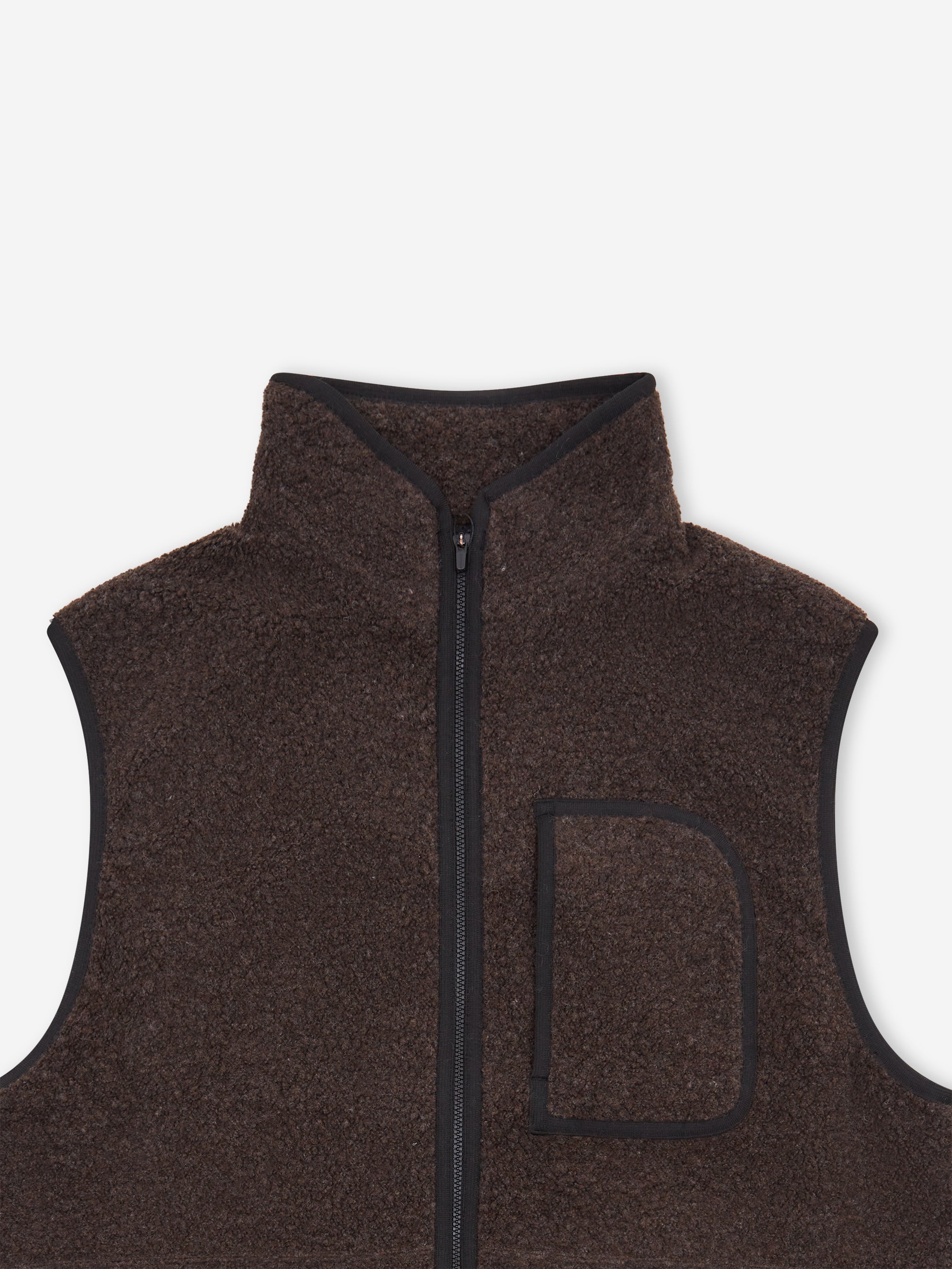 Snow Peak Recycled Wool Boa Vest - Dark Brown – Goodhood