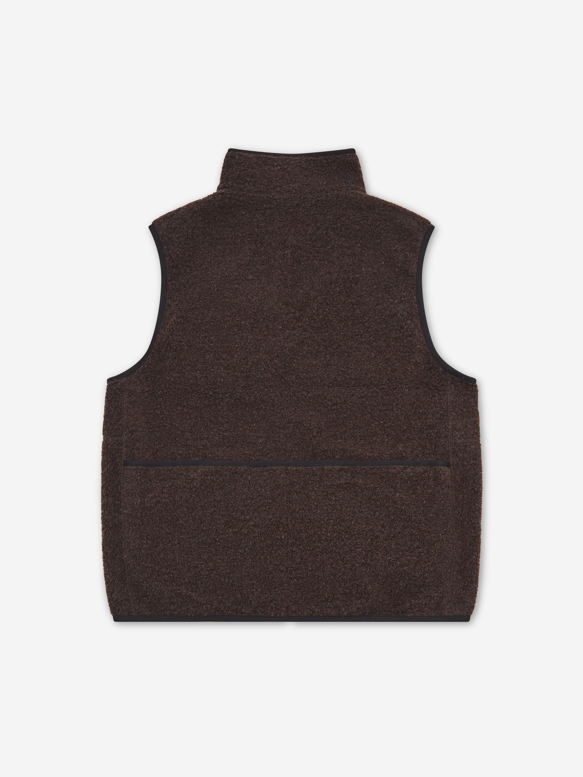 Snow Peak Recycled Wool Boa Vest - Dark Brown – Goodhood