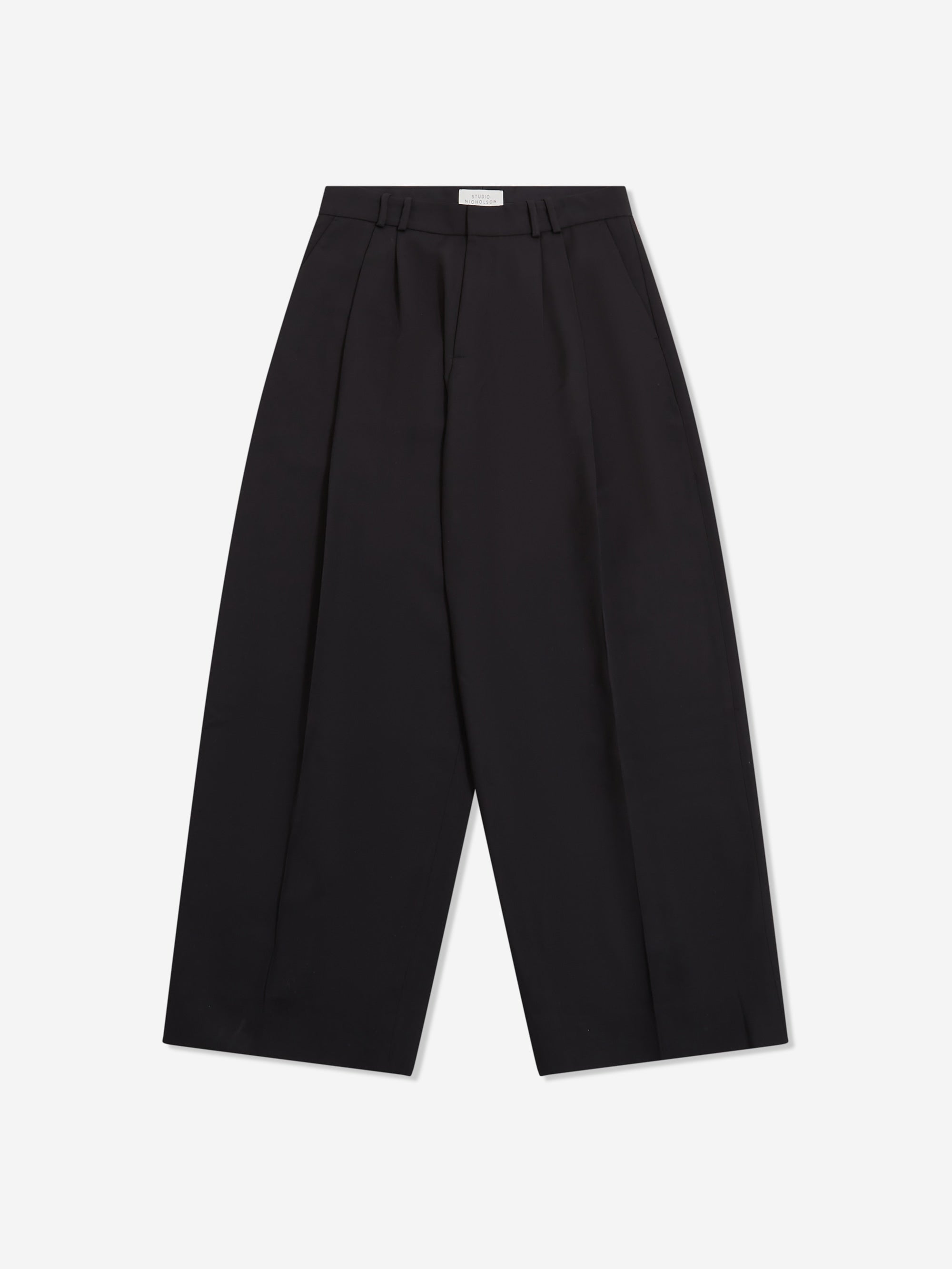 パンツ studionicholson volumepants xs black Studio Nicholson Line Double Pleat Volume Pant - Black – Goodhood
