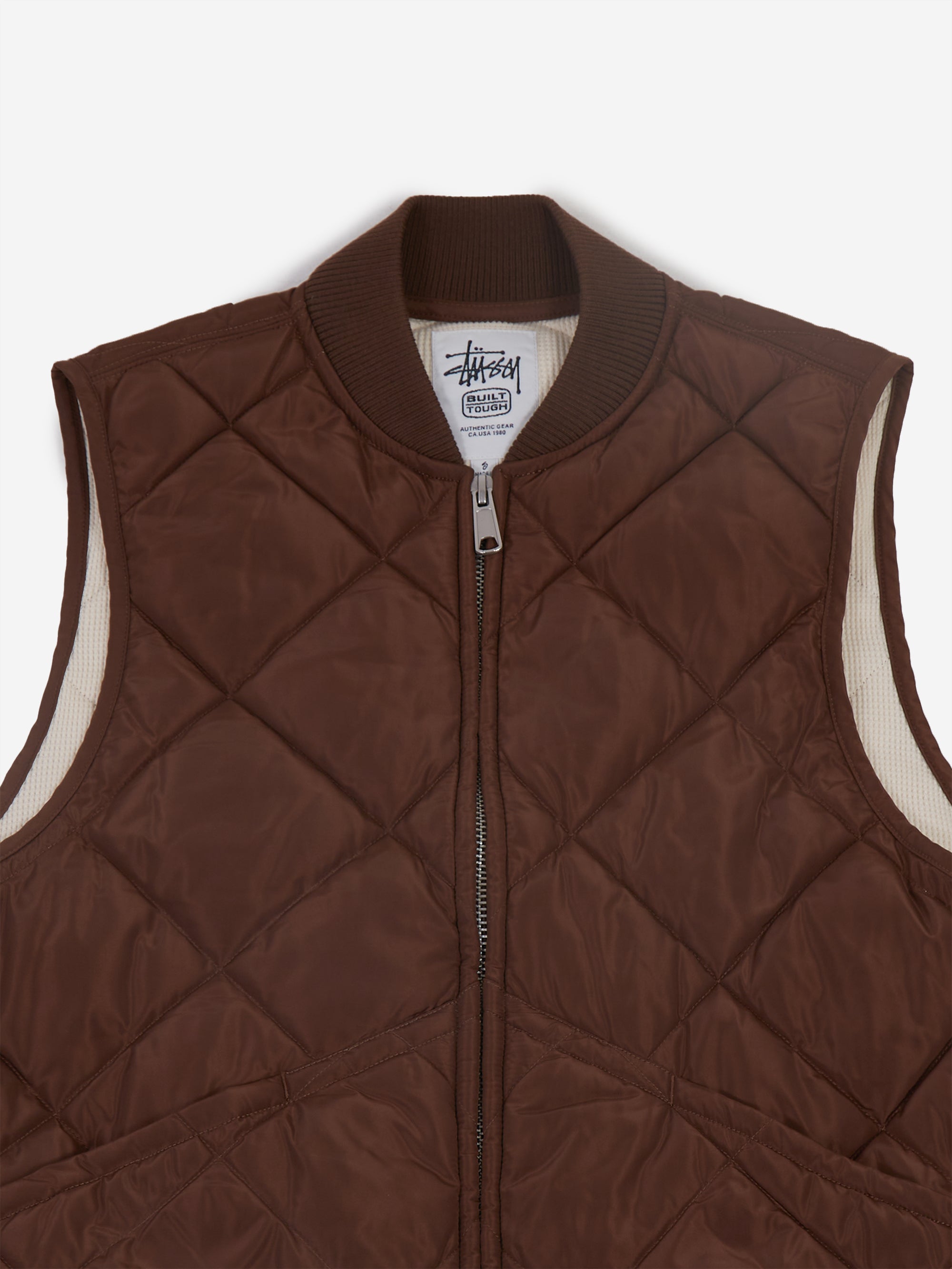 Stussy Insulated Vest W - Brown – Goodhood