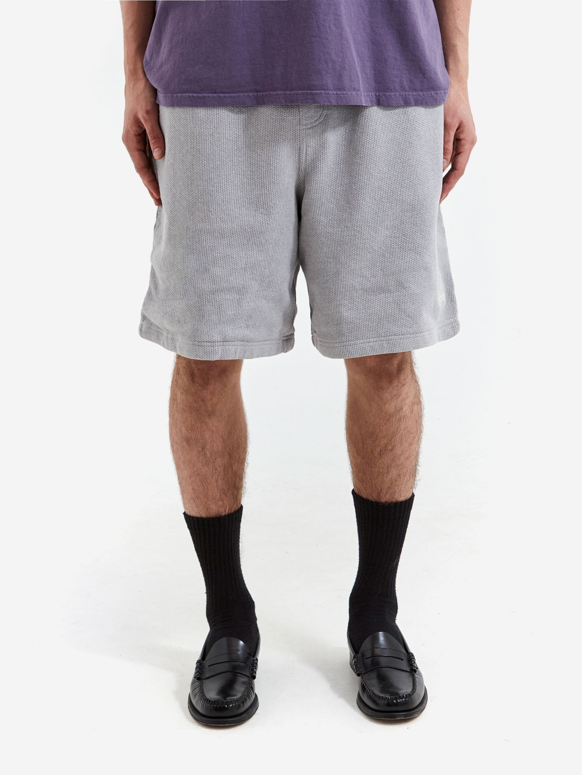 Stussy Double Layer Jersey Short - Grey Heather – Goodhood