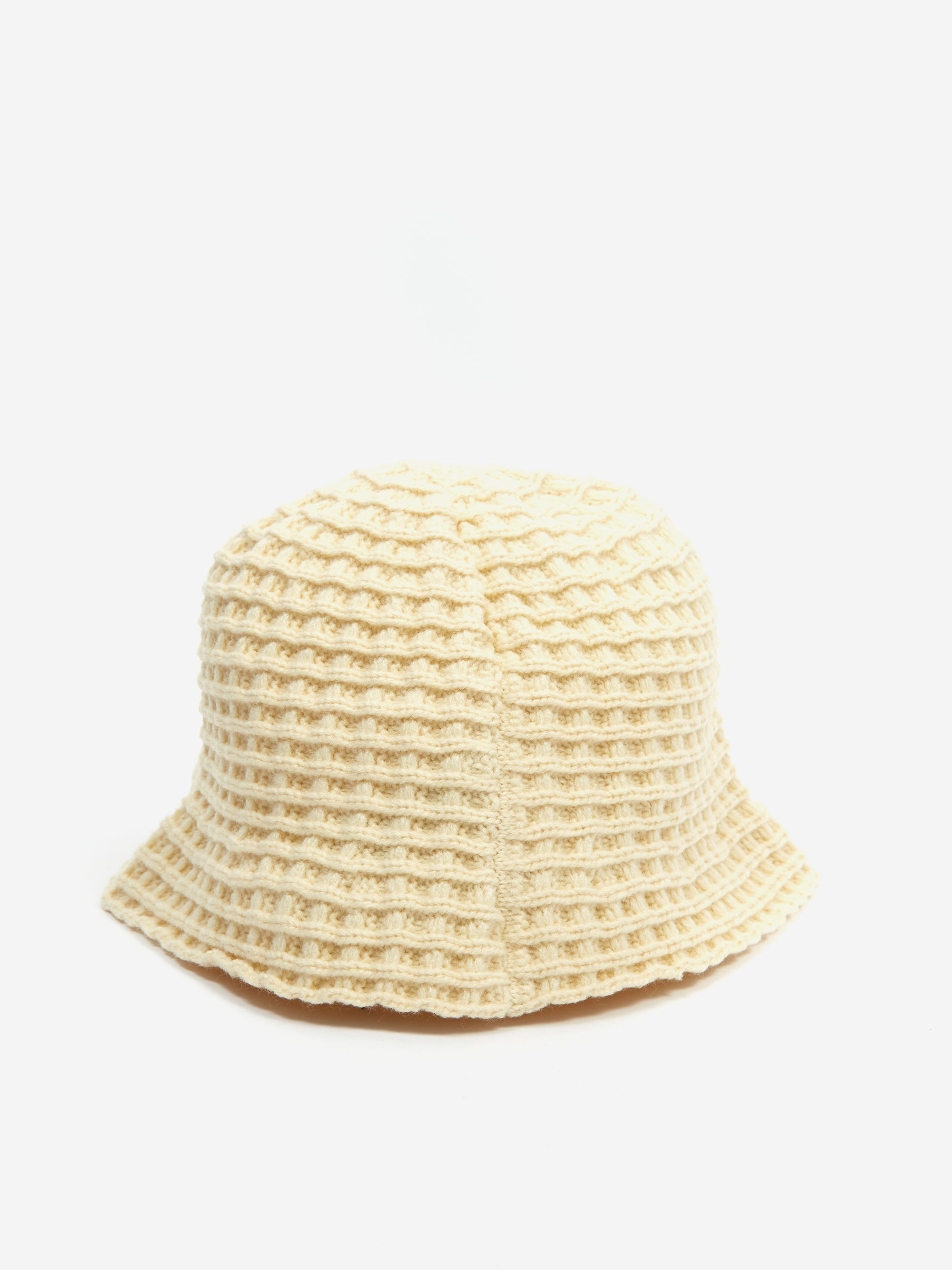 Stüssy Waffle Knit Bucket Hat W - Bone