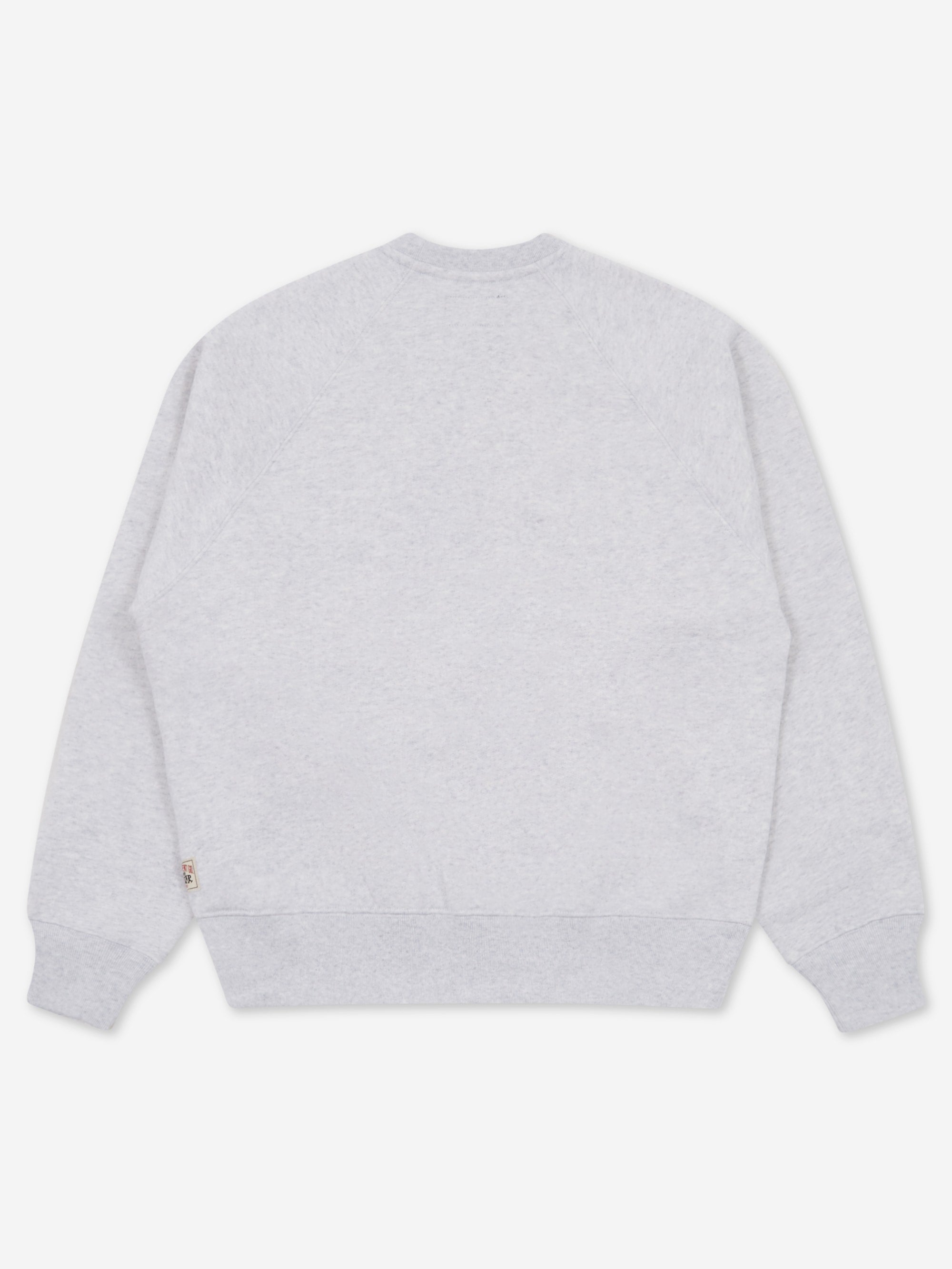 Stussy Fleece Raglan Crew - Ash Heather – Goodhood