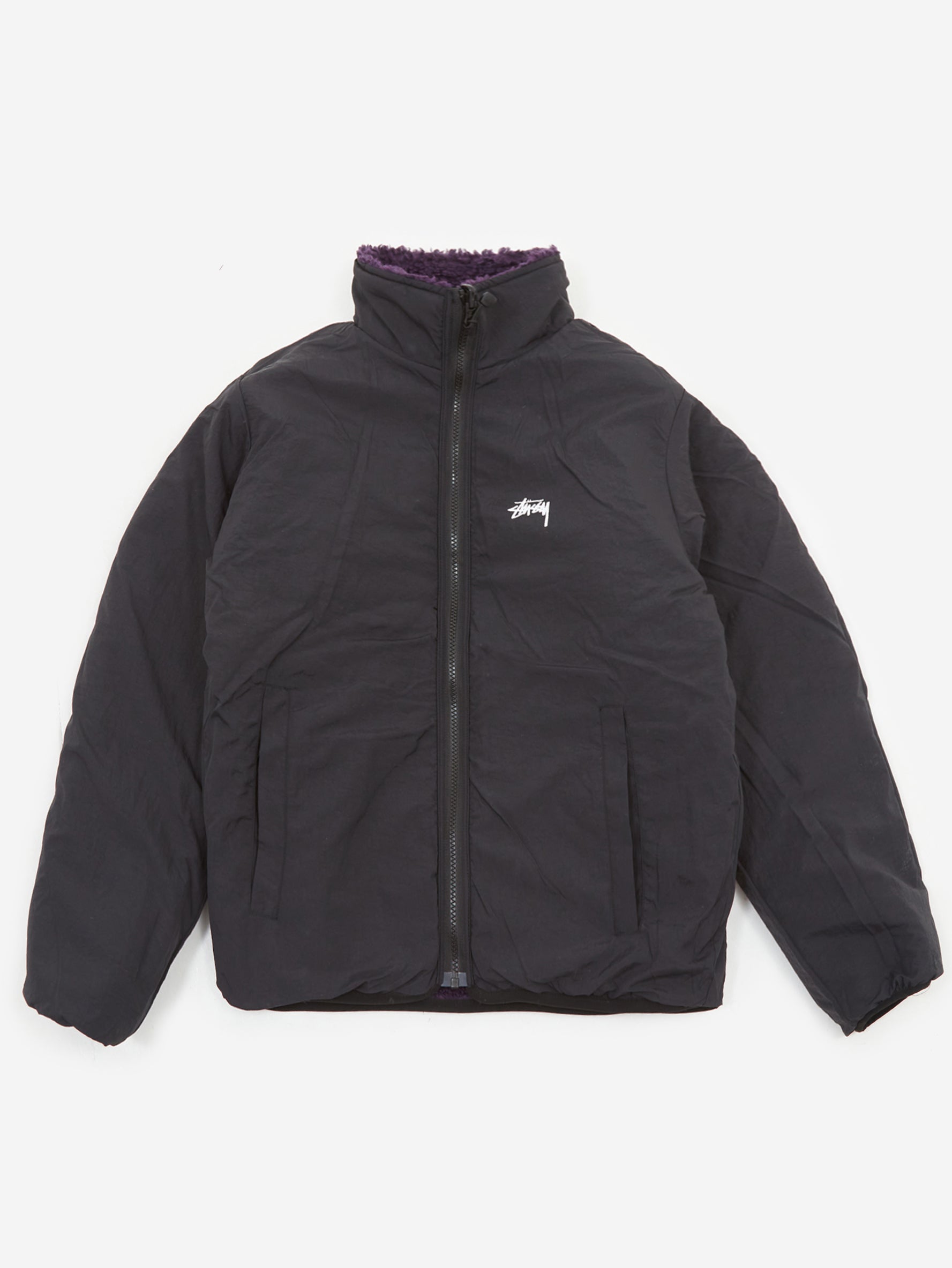 Stüssy Sherpa Reversible Jacket - Purple – Goodhood