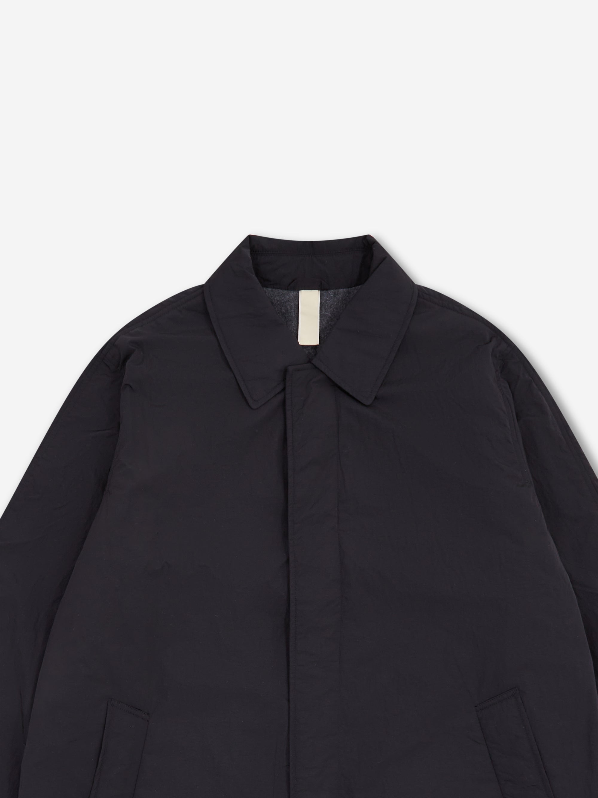 Sunflower Relaxed Nylon Coat - Black – Goodhood