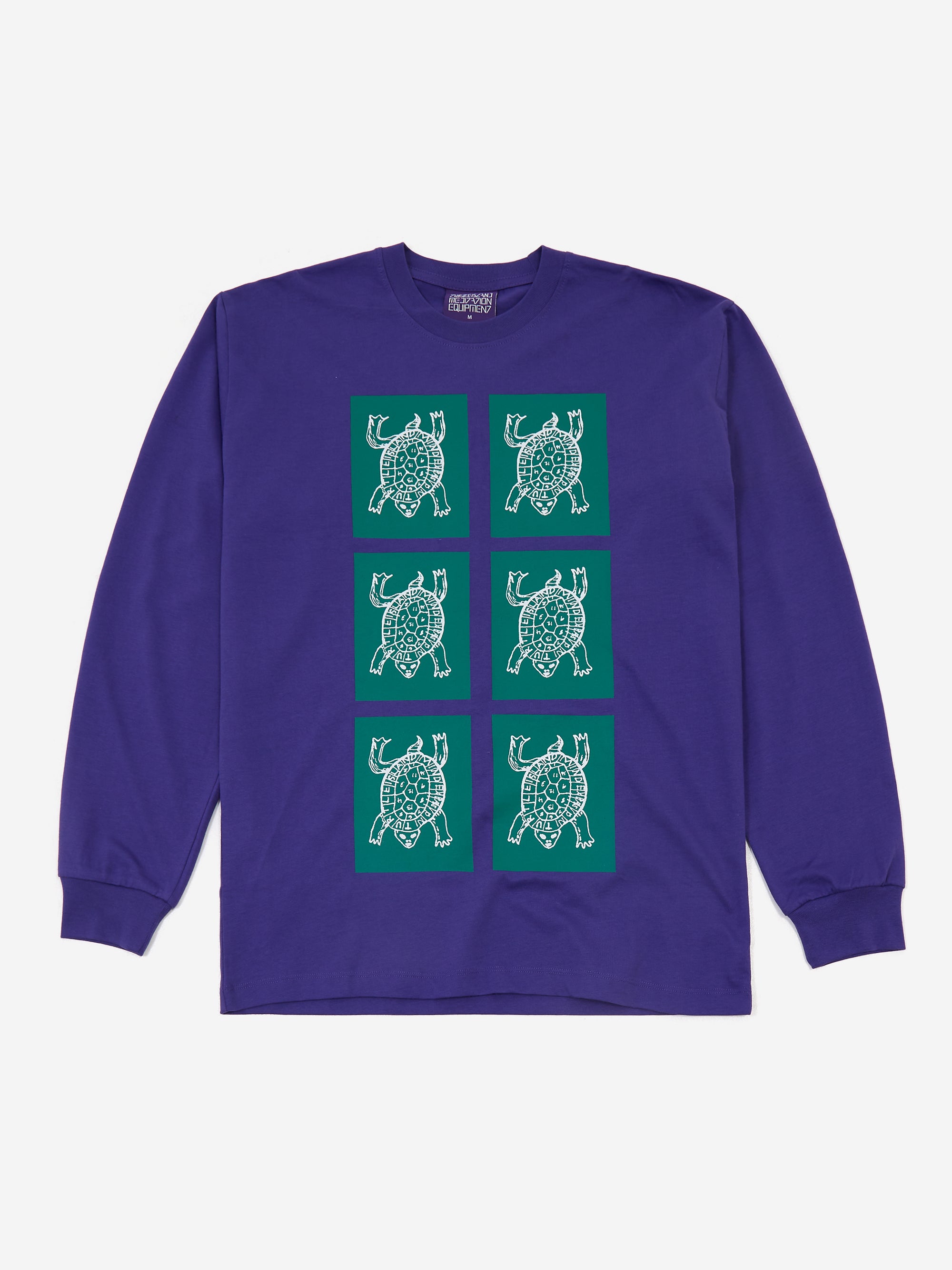 T.I.M.E. Turtle Tiles Long Sleeve T Shirt Dark Purple Goodhood