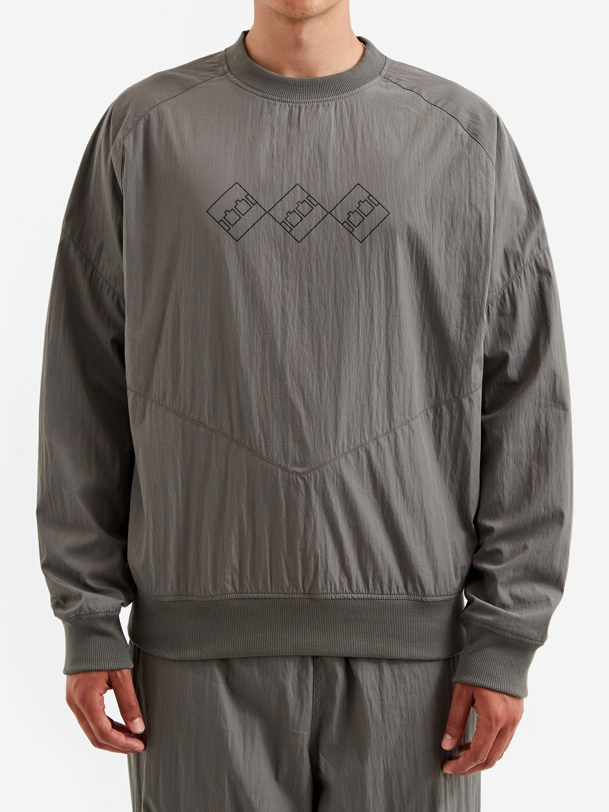 The Trilogy Tapes TTT Tech Fabric Sports Crew - Charcoal – Goodhood