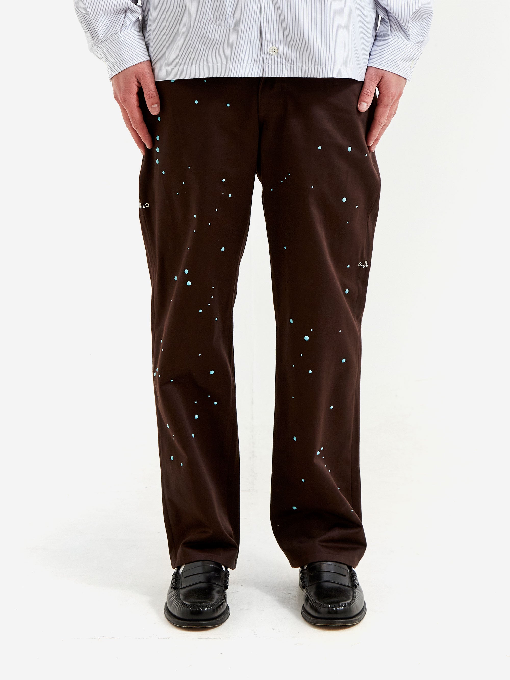 TTT MSW Worker Straight Pants with Pierce - Brown – Goodhood
