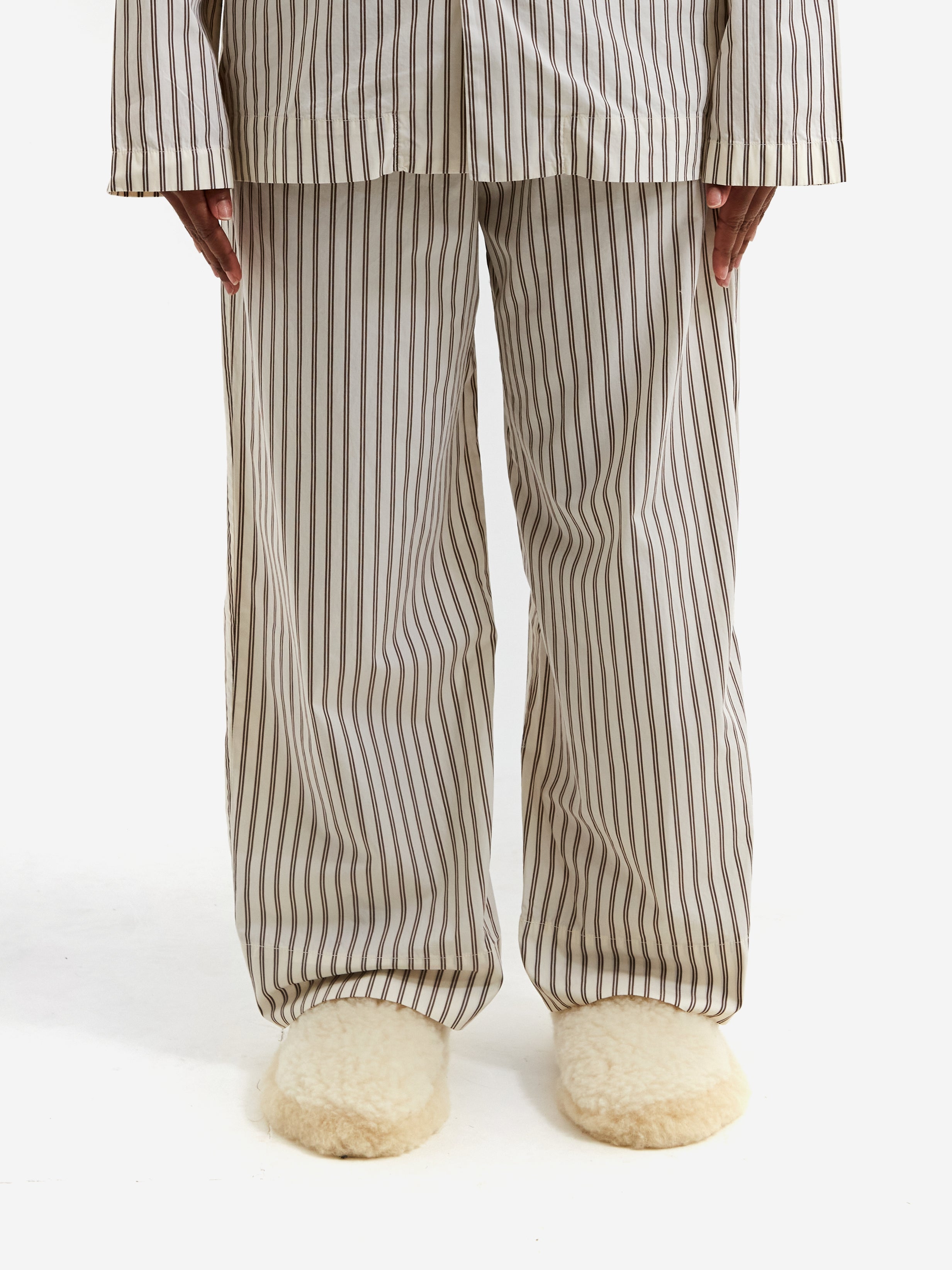 TEKLA Cotton Poplin Pyjama Pants - Hopper Stripes – Goodhood