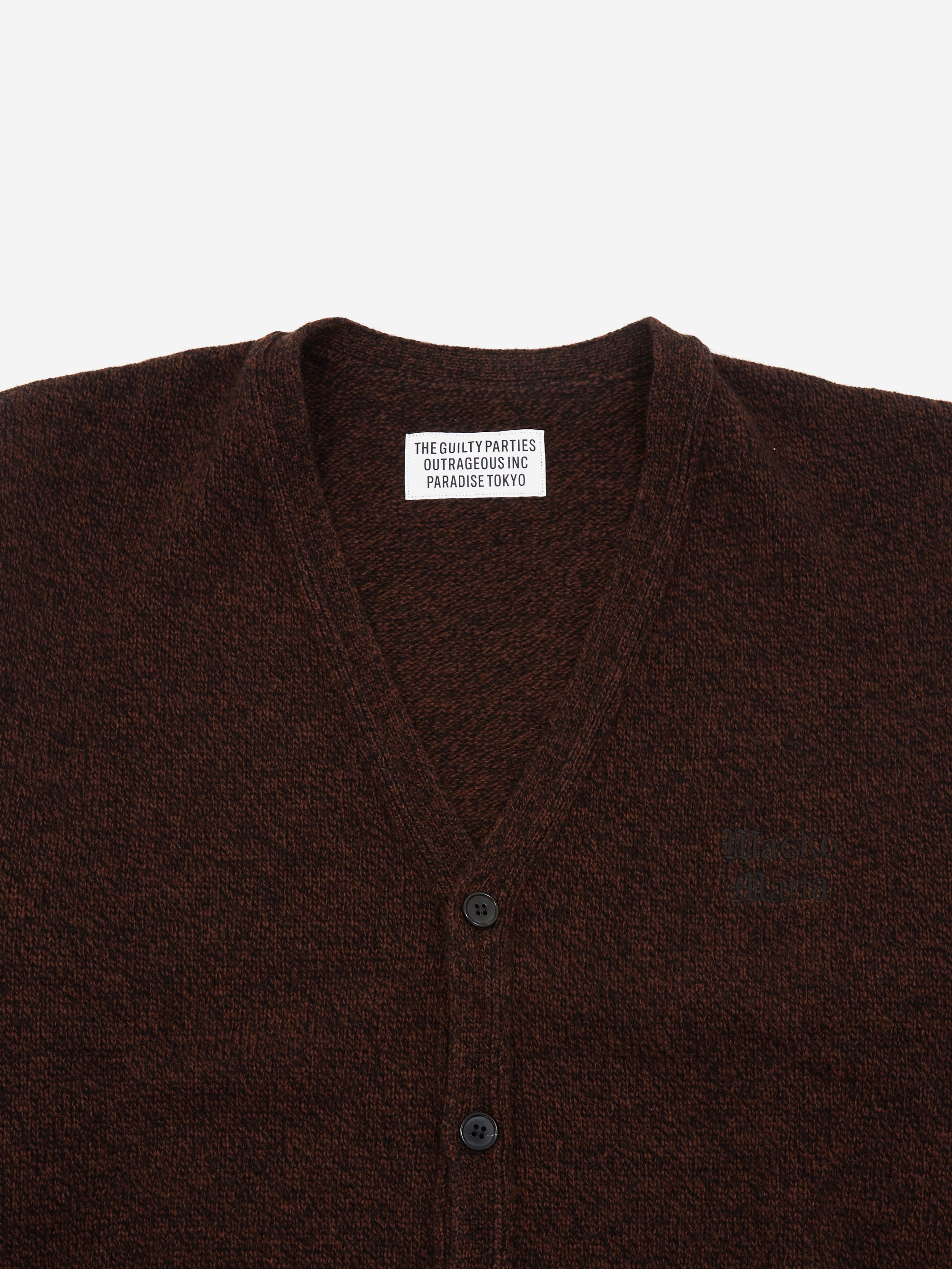 Wacko Maria Classic Cardigan ( Type-2 ) - Brown