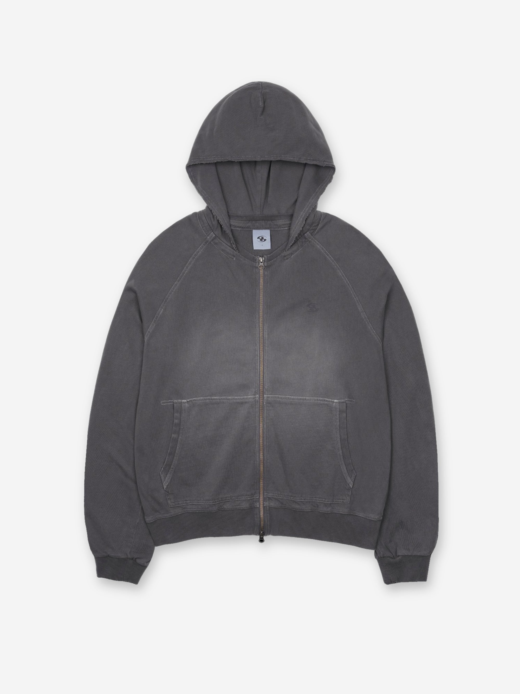 トップス SAN SAN GEAR Washed hoodie zip-up San San Gear Washed Zip Up Hoodie - Charcoal – Goodhood