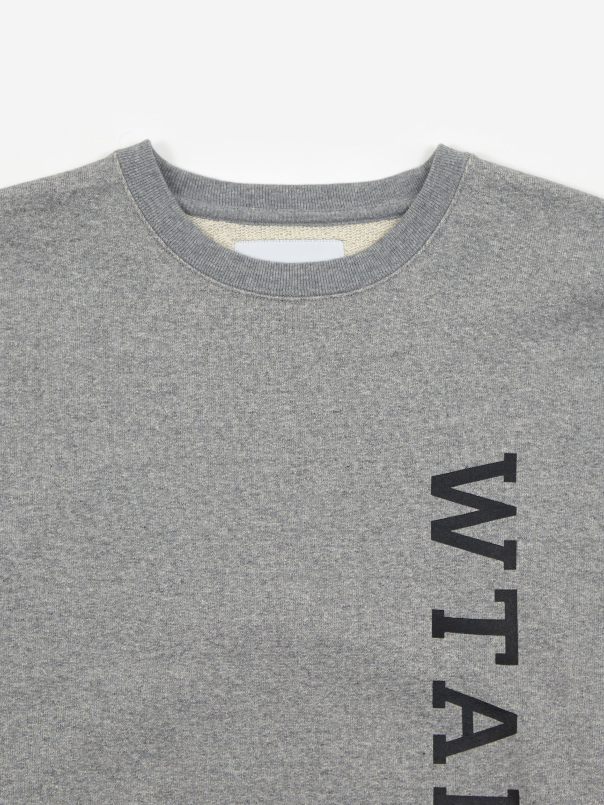 WTAPS Design 01 / Sweater / Cotton. College - Ash Gray