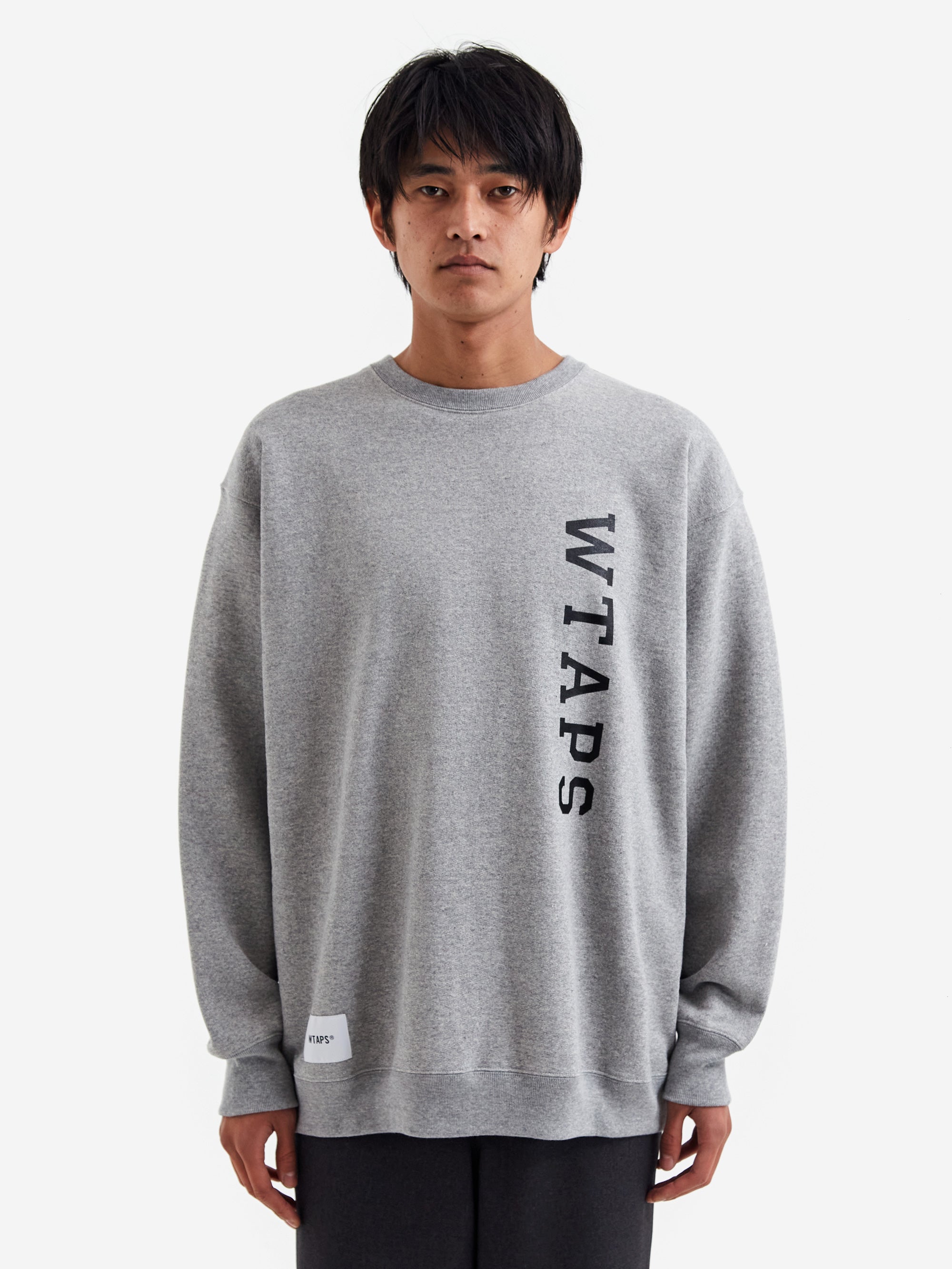 WTAPS Design 01 / Sweater / Cotton. College - Ash Gray